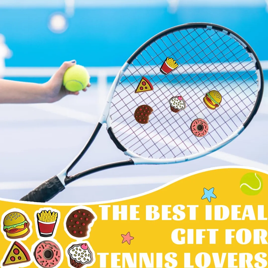 Amortiguadores de Tenis Antivibradores Silicona 6 Piezas Hamburguesa Pastel Papas Fritas