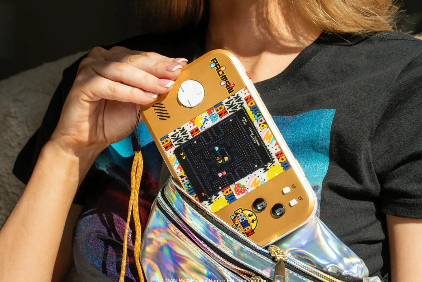 My Arcade Pac-Man Pocket Player Max: Pac-Man 45 Aniversario Consola de juegos retro, batería recargable, 4 juegos clásicos en 1, Arcade Gaming, estuche incluido