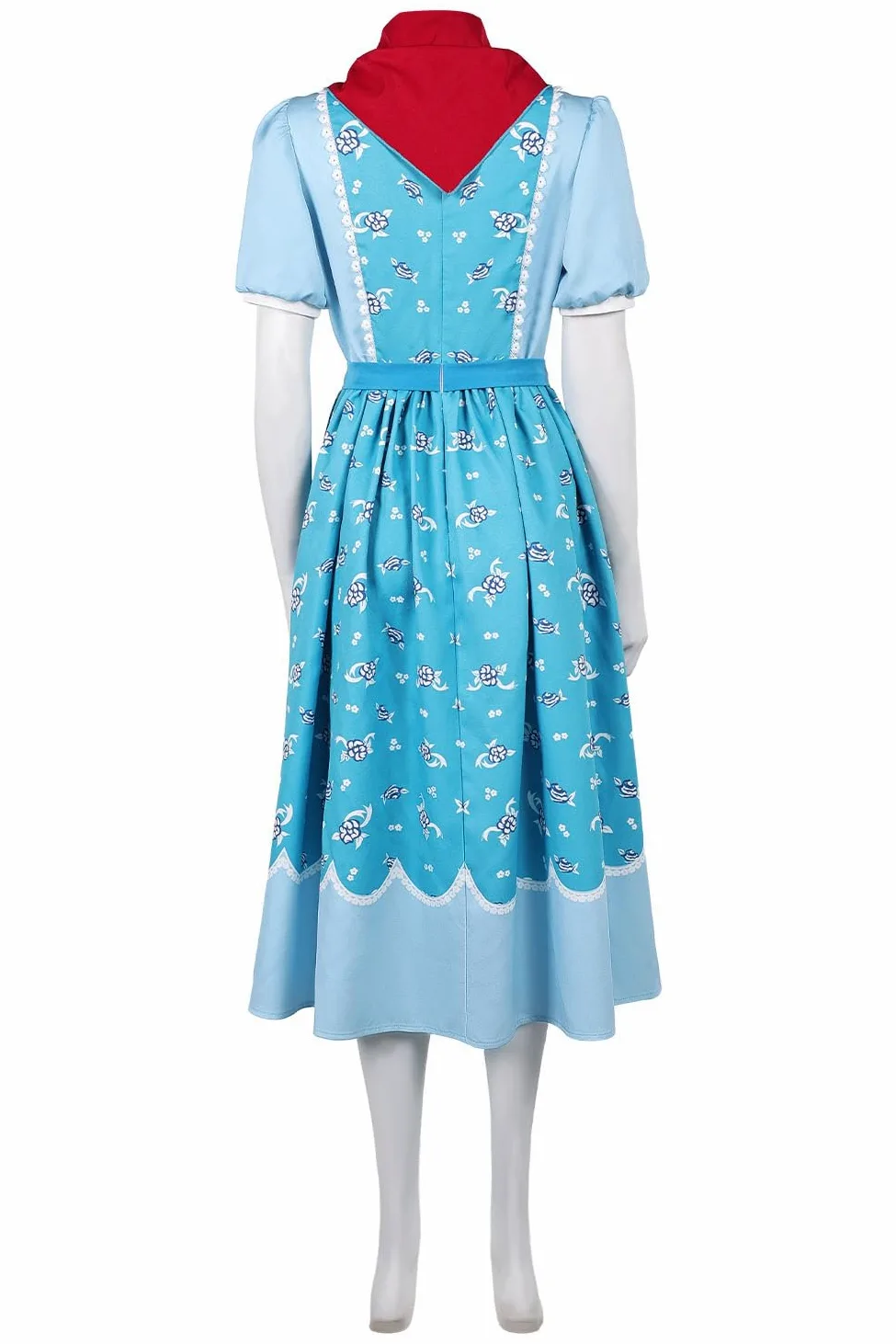 Holly Wheeler Disfraz Holly Azul Vestido Marrón Capa Capucha Strange Disfraz Carnaval Halloween