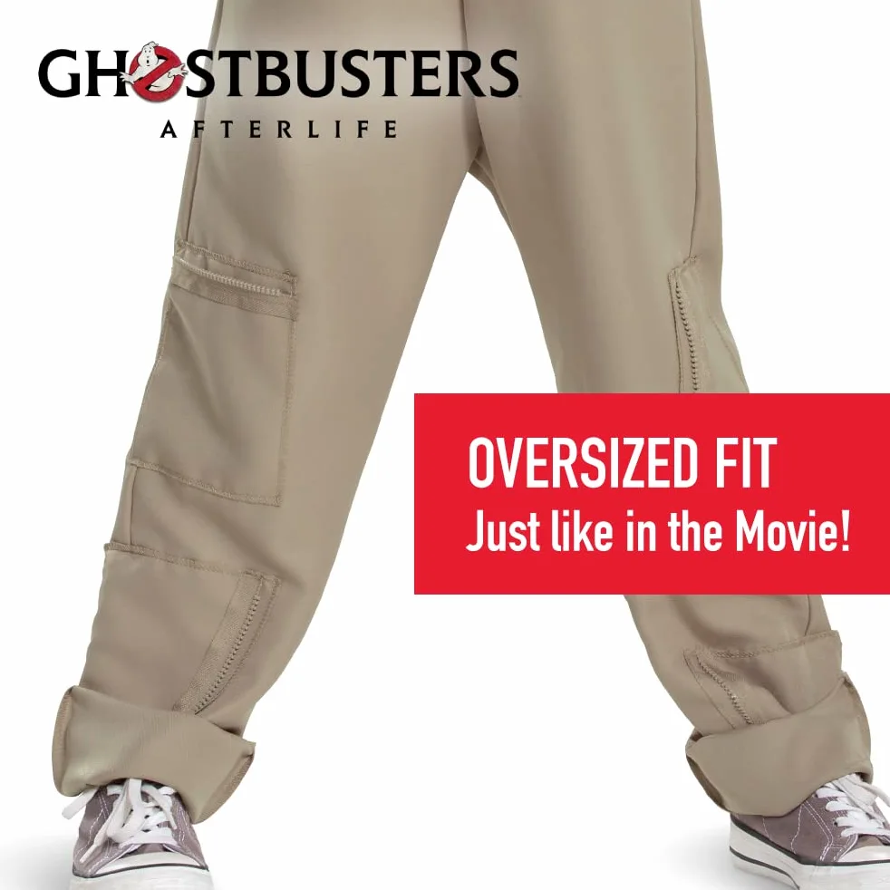 Disguise Ghostbuster Deluxe Jumpsuit for Kids, Ghostbusters Afterlife Costume, Size Small (4-6)
