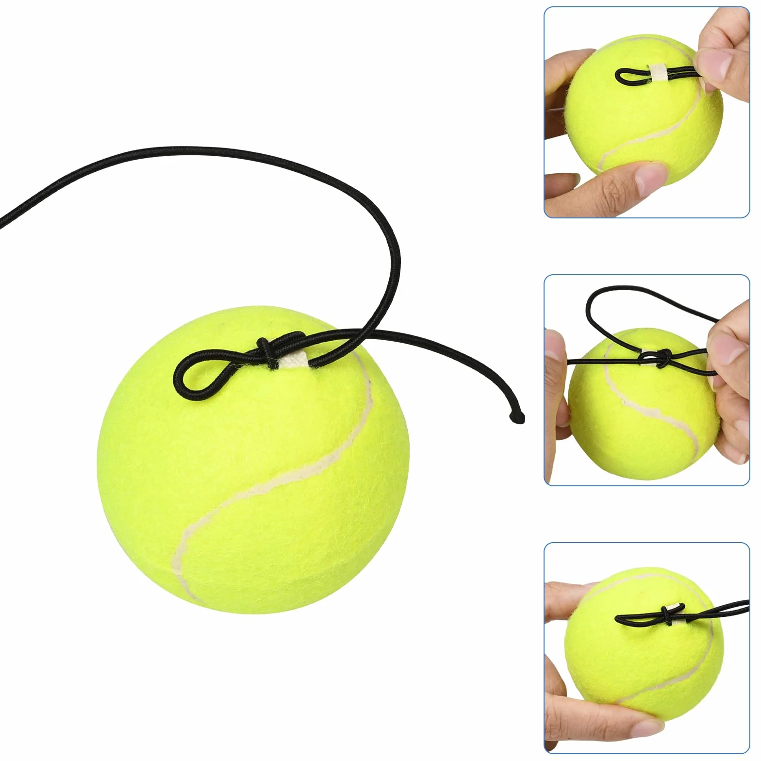 Entrenador de Tenis con Cuerda y Pelota de Entrenamiento, Herramienta de Autoaprendizaje