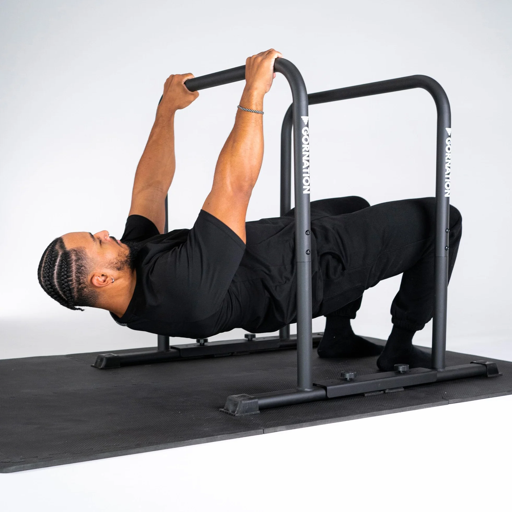 GORNATION Esterilla protectora de suelo antideslizante para fitness, alfombrilla de goma diseño rompecabezas para gimnasio en casa