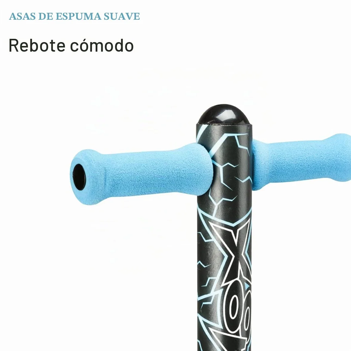 Xootz Pogo Stick | Diseño Volt para niños, niños y niñas, manubrio de Espuma Suave, a Partir de 5 años, hasta 35 kg