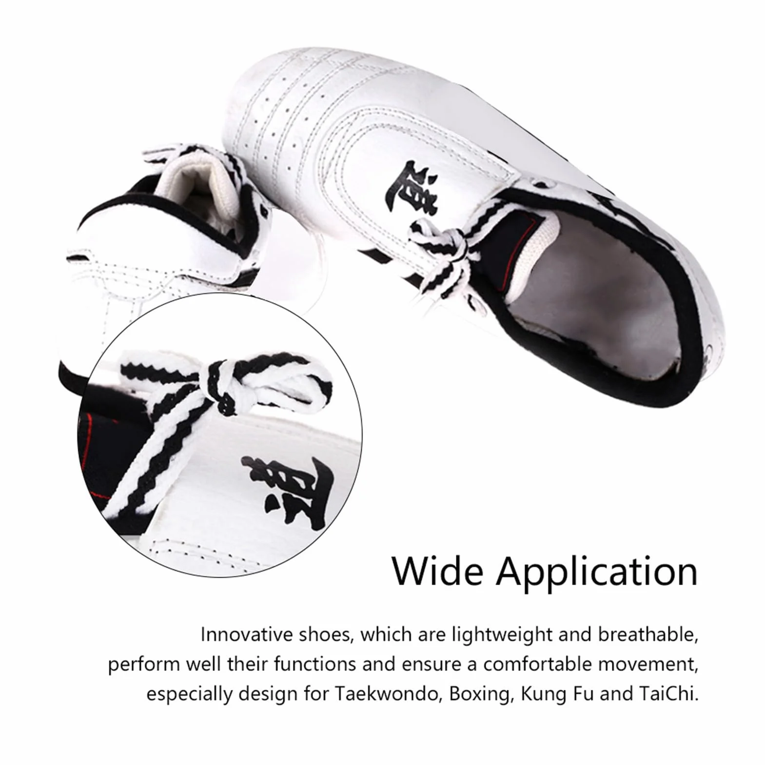 Zapatos de Taekwondo Profesionales Calzado de Entrenamiento Artes Marciales Ligero Transpirable Suela Goma Antideslizante