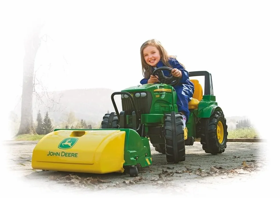 Rolly Toys rollyFarmtrac John Deere 7930 (asiento ajustable, neumáticos silenciosos, adecuado para 3 a 8 años, elevador delantero y trasero, vehículo de pedales para niños) 700028