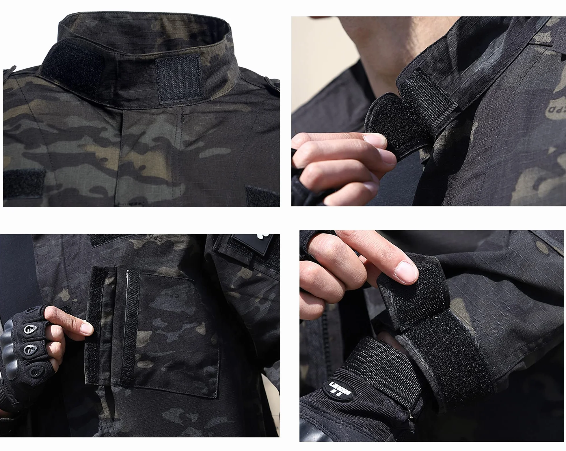 Uniformes Tácticos Camuflaje Ropa Caza Airsoft Chaqueta Pantalones BDU Combat Suit Juego de Guerra