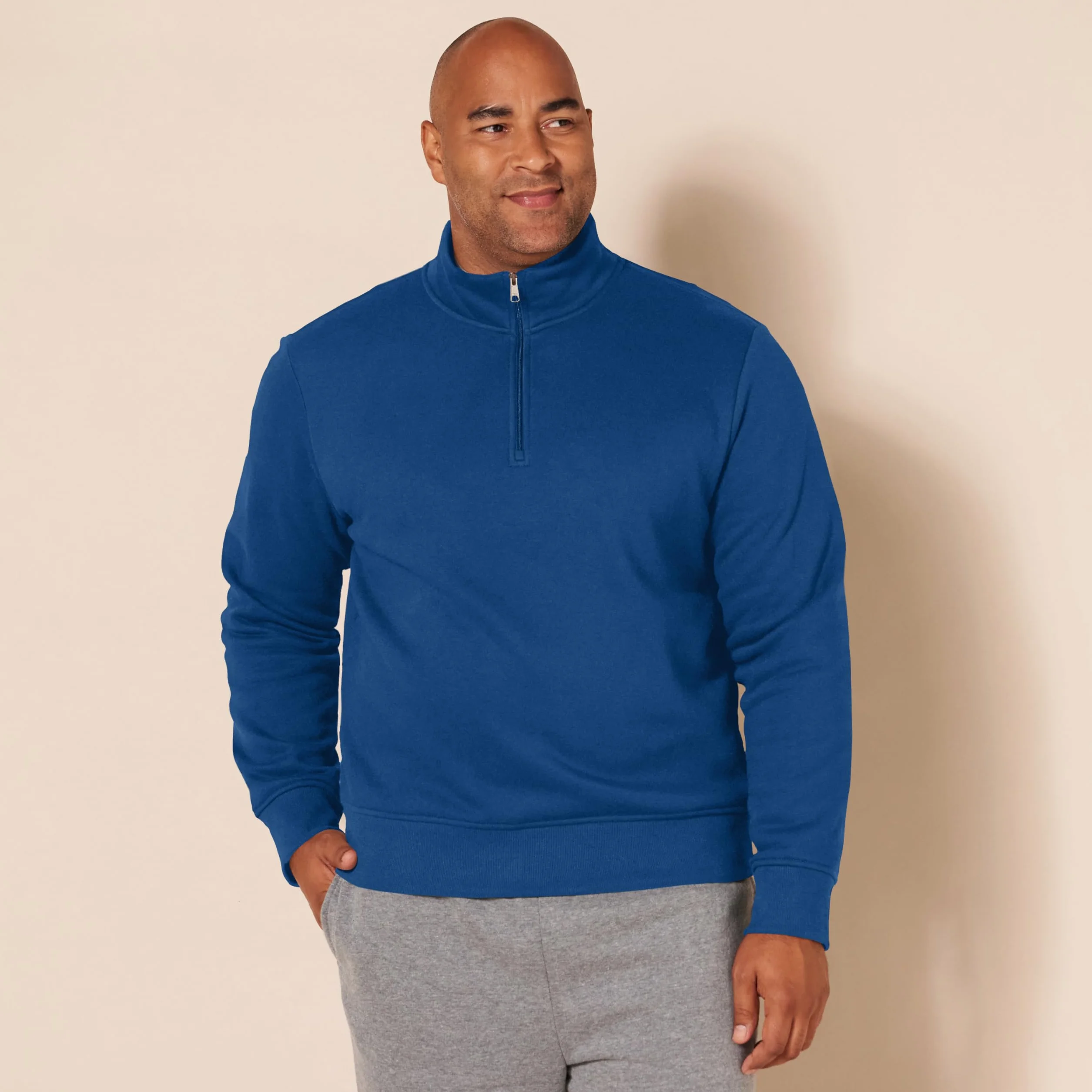 Amazon Essentials Sudadera Hombre Forro Polar Manga Larga Cierre Un Cuarto