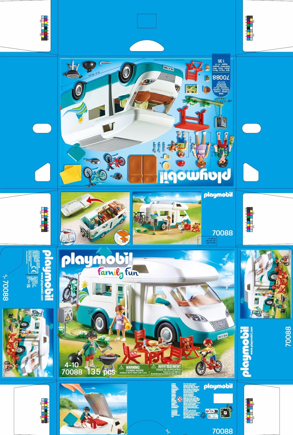 PLAYMOBIL Family Fun 70088 Caravana de Verano, A Partir de 4 años