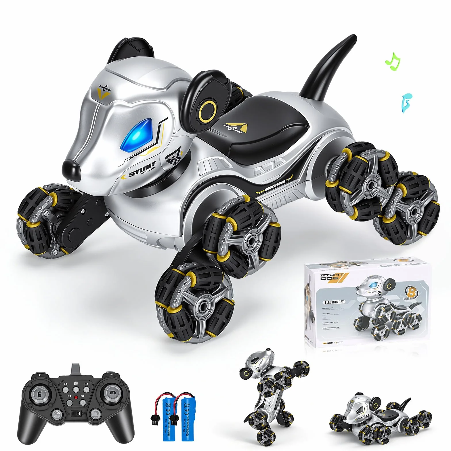 Robot perro RC truco coche juguete