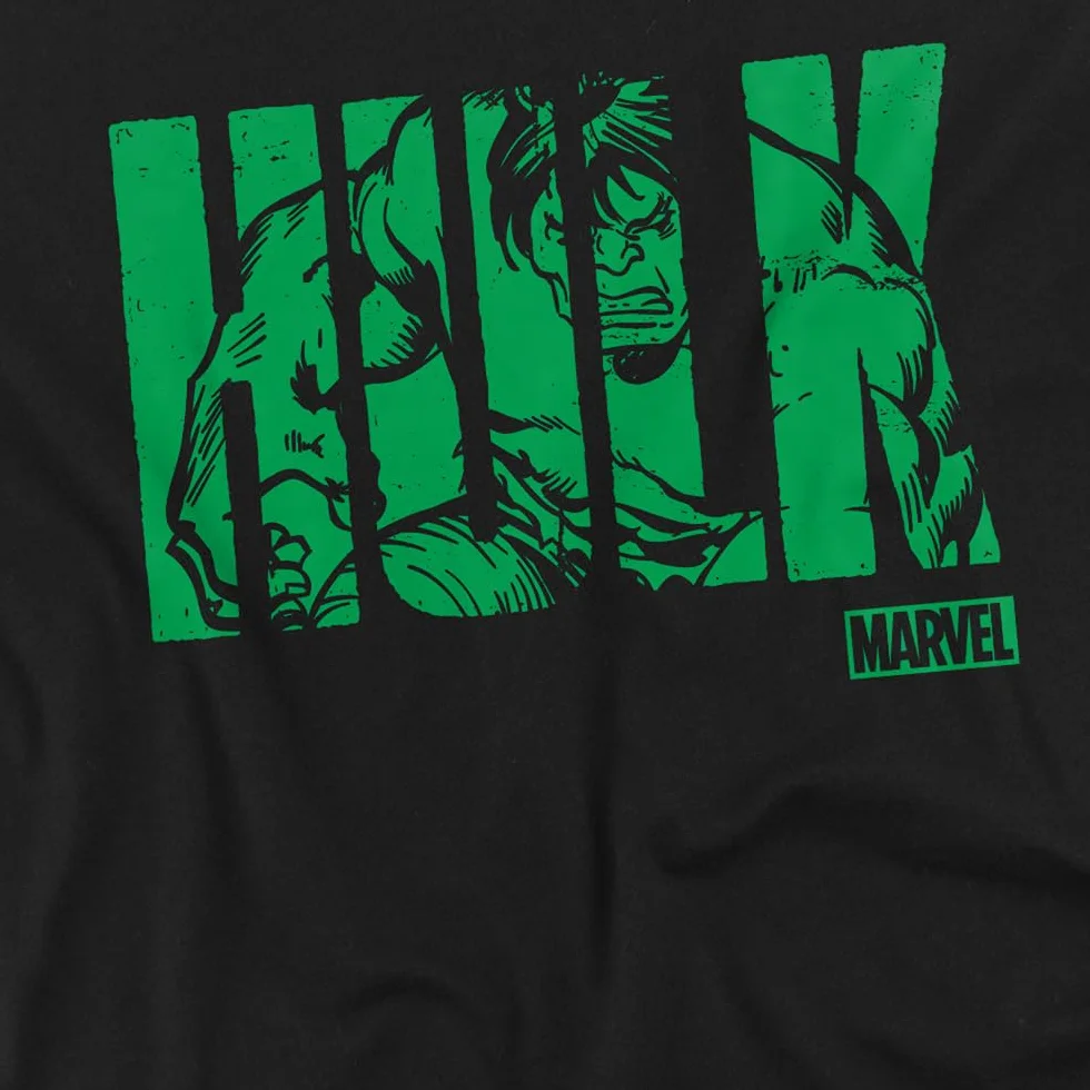 Marvel Hulk Text T-Shirt Hombre Pack de 1