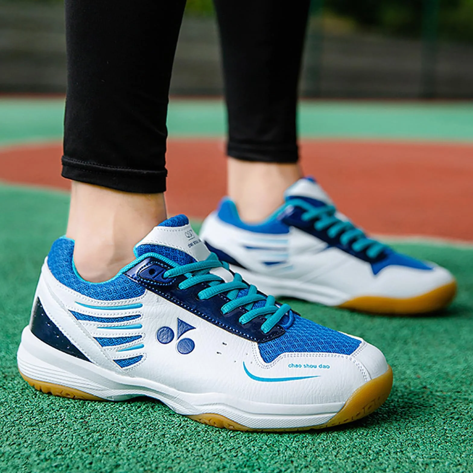 Zapatillas de Tenis de Mesa y Bádminton Ligeras Transpirables Antideslizantes