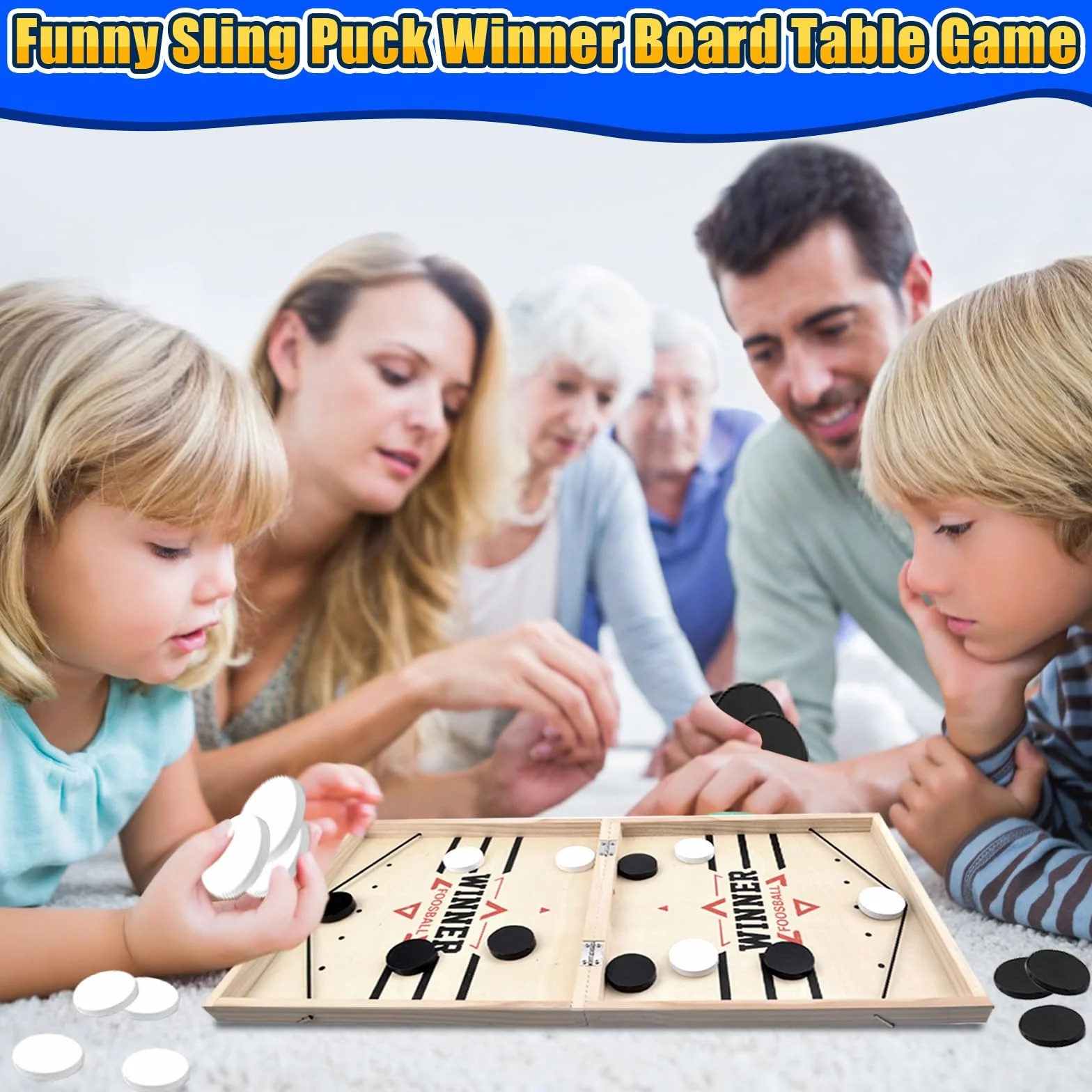 Juego De Mesa De Hockey, Juego RáPido De Disco De Honda, Juego De Hockey De Escritorio, Adecuado para La InteraccióN Entre Padres E Hijos, Actividades De ReunióN Familiar