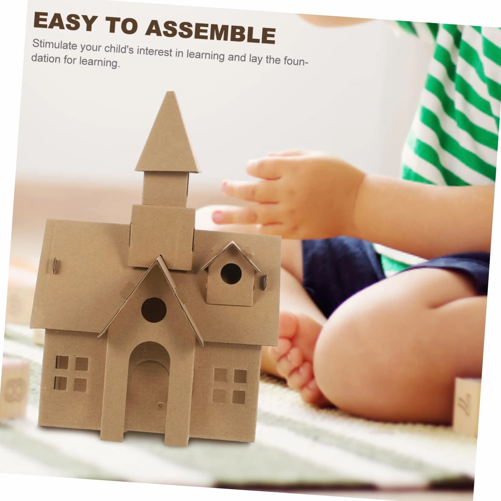 Toddmomy 2 Piezas De Castillos De Bricolaje Para Niños, Juguete Educativo De Construcción Diy, Decoración Creativa Para Navidad o Cumpleaños