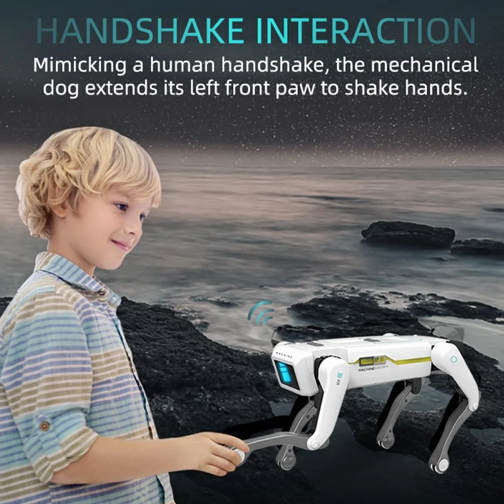 X-Verse RC Perro Robot para Niños Juguete teledirigido, Programable Música Danza Perro Robot, Disparando Bombas de Agua Voz e Interactuar, Regalos para Niños, Niñas 3-12 Años