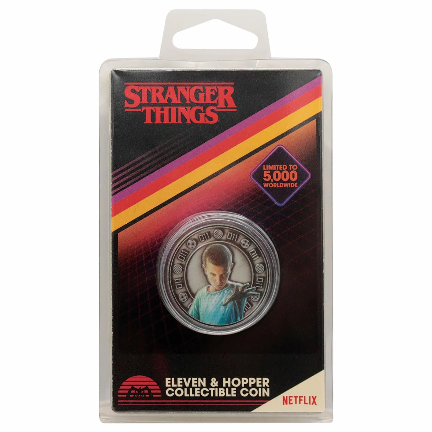 FaNaTtik Stranger Things Eleven and Hopper - Moneda coleccionable