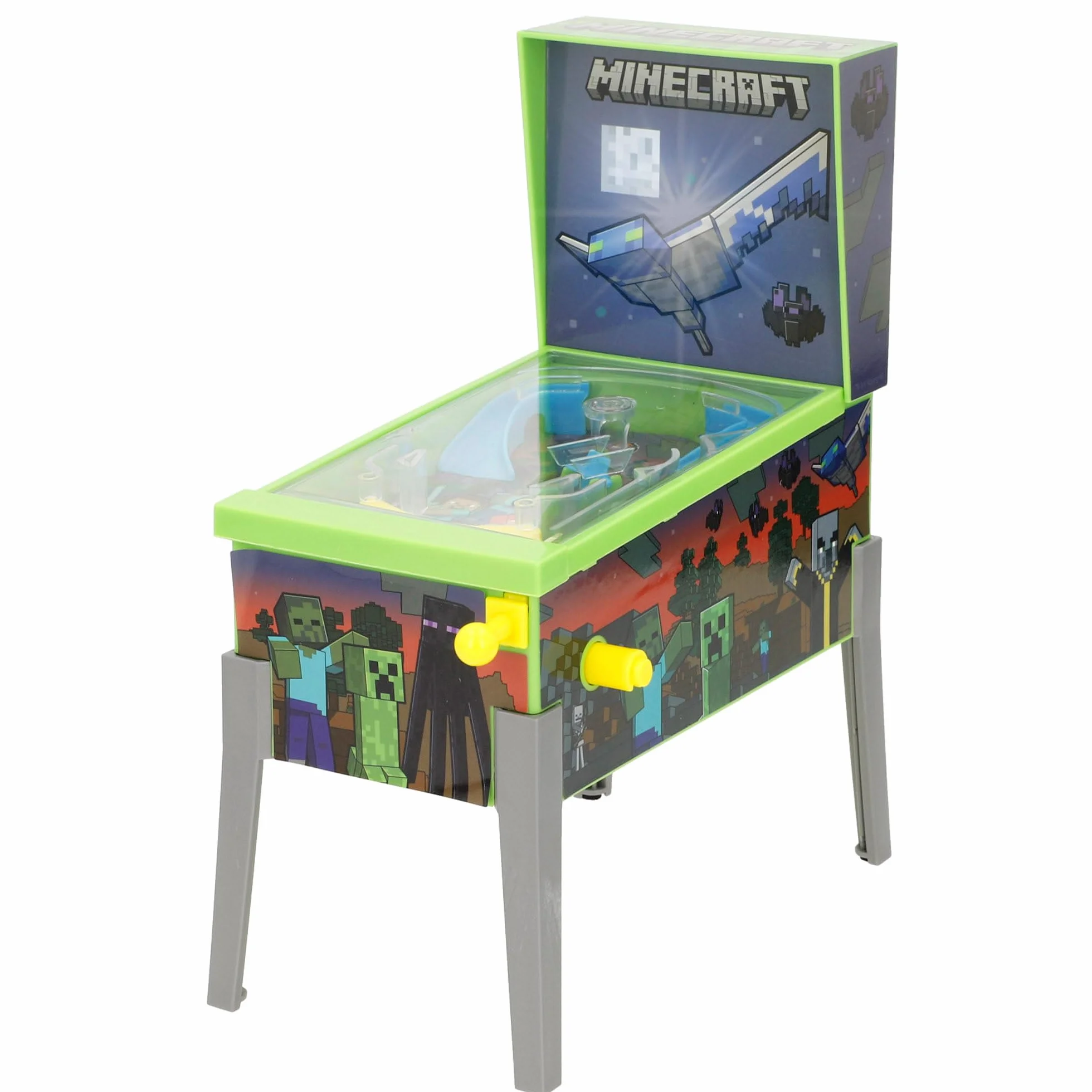 ColorBaby Minecraft Mini Pinball Arcade de Mesa, Luces y Sonido, Dibujos Animados, Juegos de Mesa, Juguetes Retro, Juguete coleccionismo, Recomendado Adultos y niños +3 años (77712)