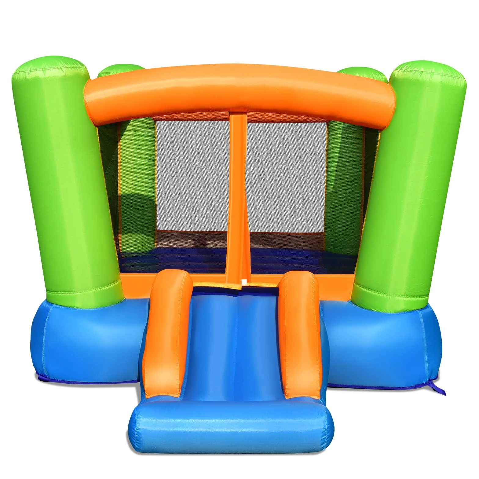 LIFEZEAL Castillo Hinchable, Castillo Hinchable con tobogán, Zona de Salto, Apto para Interior y Exterior, para niños de 3 a 10 años (sin soplador)