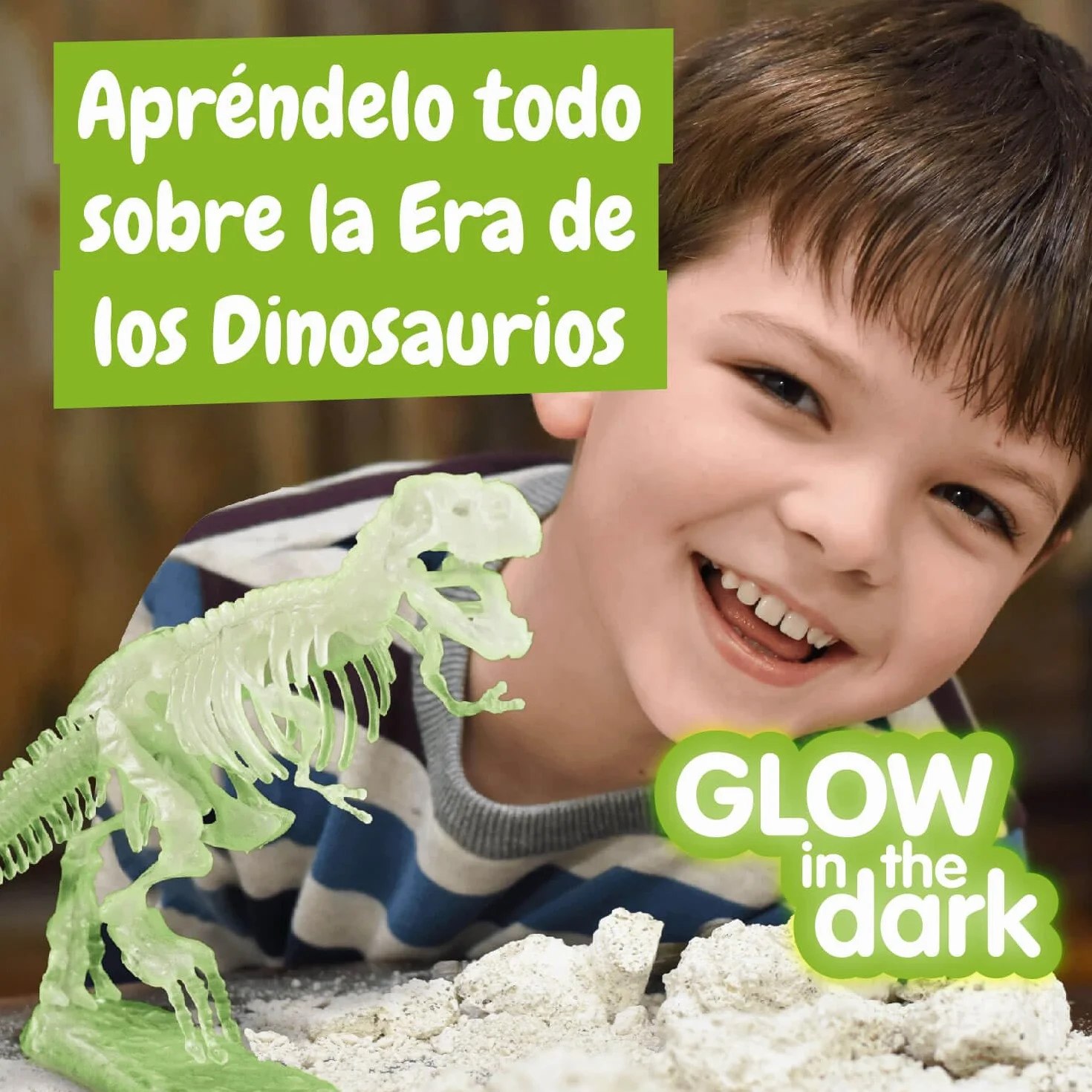Science4you T-Rex Excavaciones Fósiles para Niños - Excava y Encuentra Dinosaurios Que Brillan en la Oscuridad, Juguetes Regalos 6+ Años