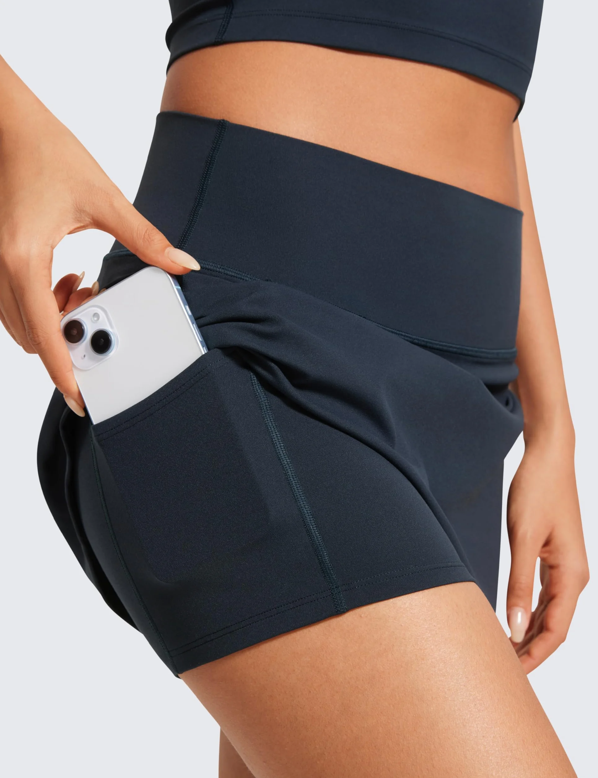 CRZ YOGA Butterluxe Falda de Tenis y Golf Femenina con Bolsillo