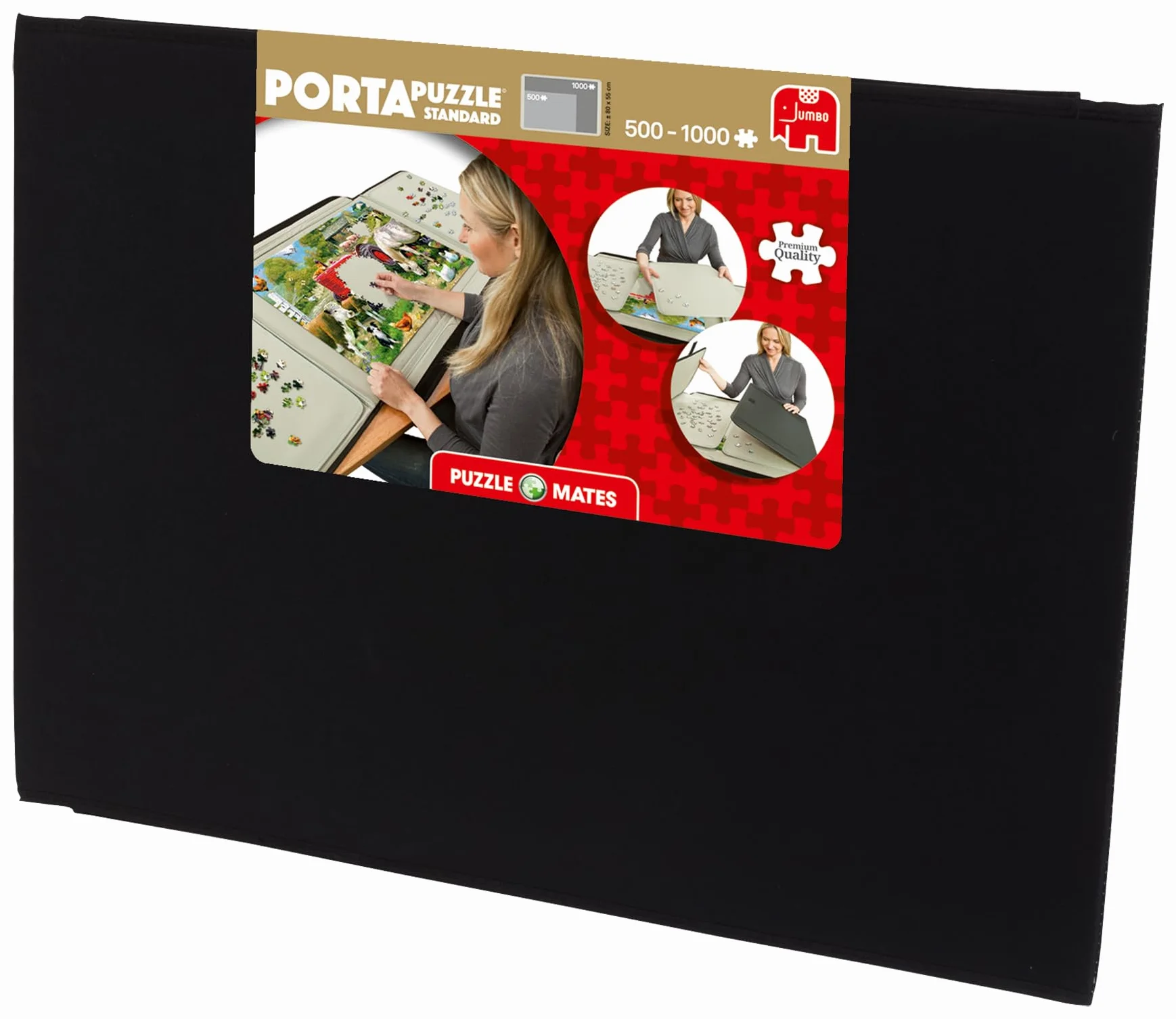 Portapuzzle de Jumbo Games - Alfombrilla grande para rompecabezas de hasta 1000 piezas y accesorios