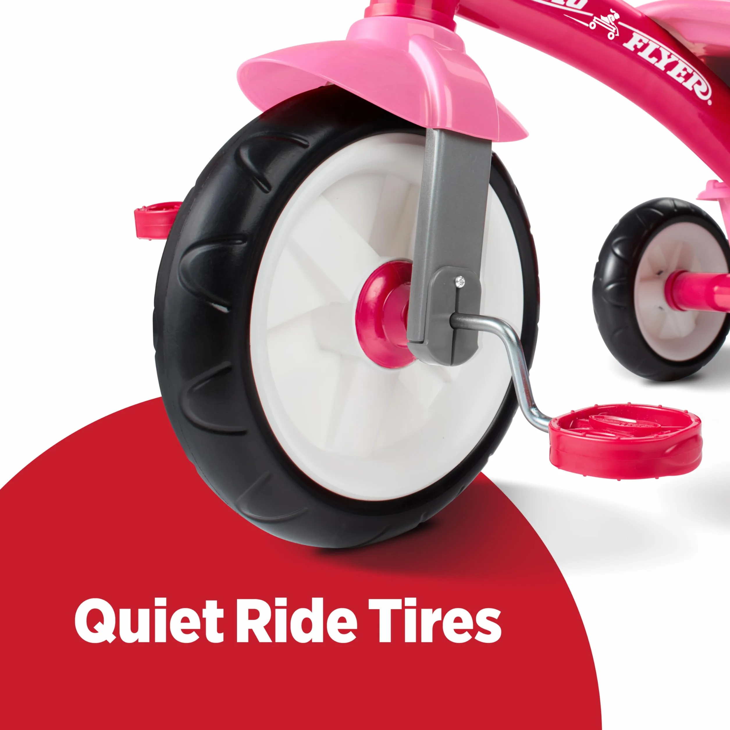 Radio Flyer Triciclo Rosa, Triciclo para niños pequeños al Aire Libre, de 2 ½ a 5 años (Exclusivo de Amazon)