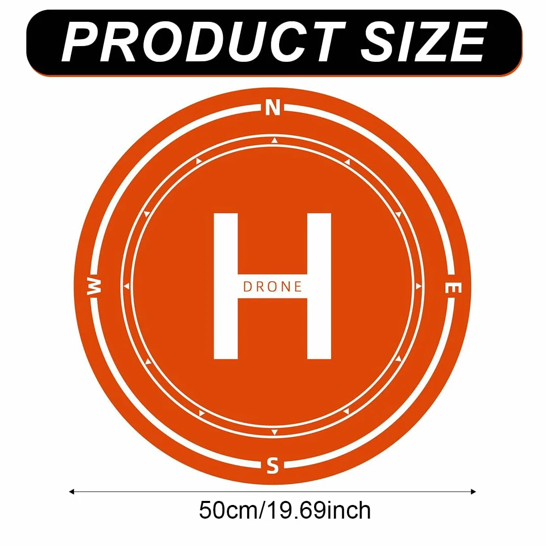 Plataforma De Aterrizaje Drones, Plegable, 50cm, Universal, Double Face, Impermeable, Mat de aterrizaje para Mini 3 Pro/Mini 2/Mavic 3/Air 3/Avata 2