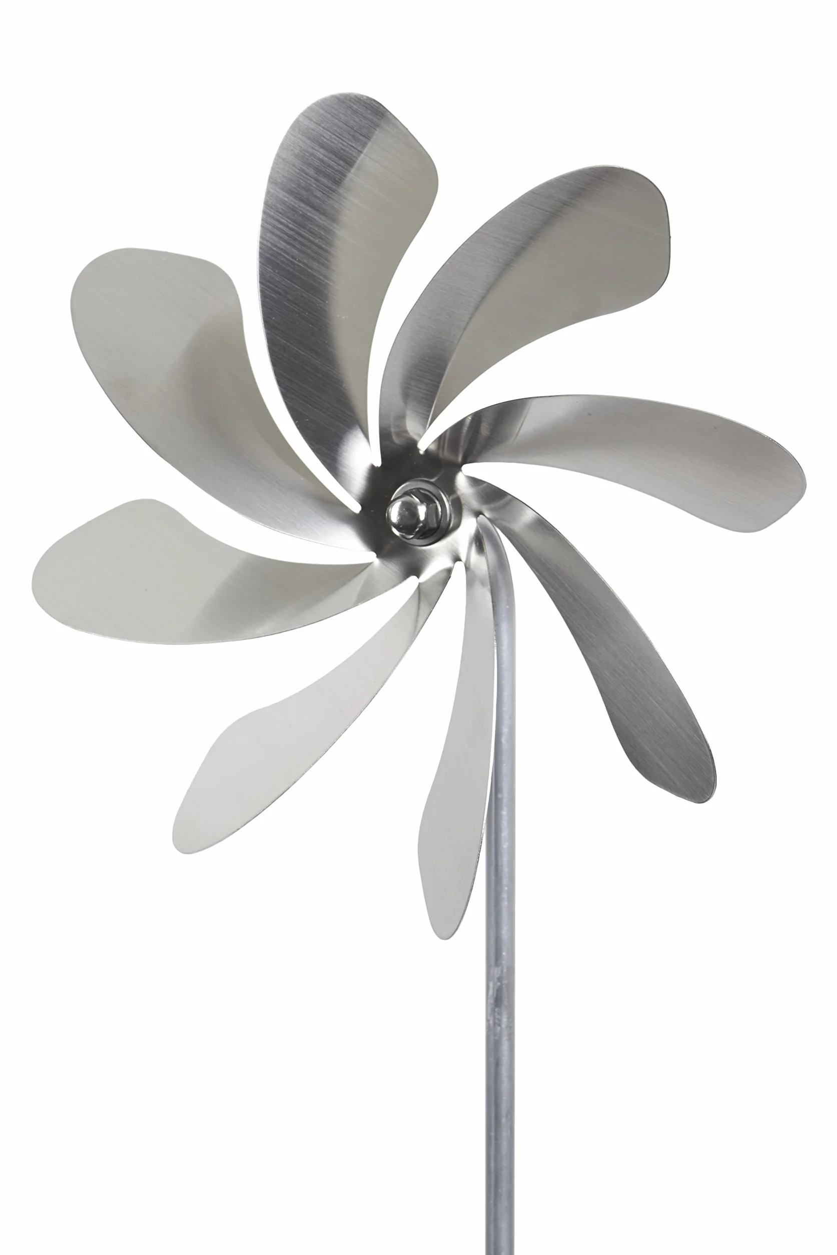 Molinillo de viento Speedy20 de steel4you; modelo A1002, hecho de acero inoxidable, diámetro del rotor de 20 cm, rodamiento de bolas, decoración para jardín, fabricado en Alemania