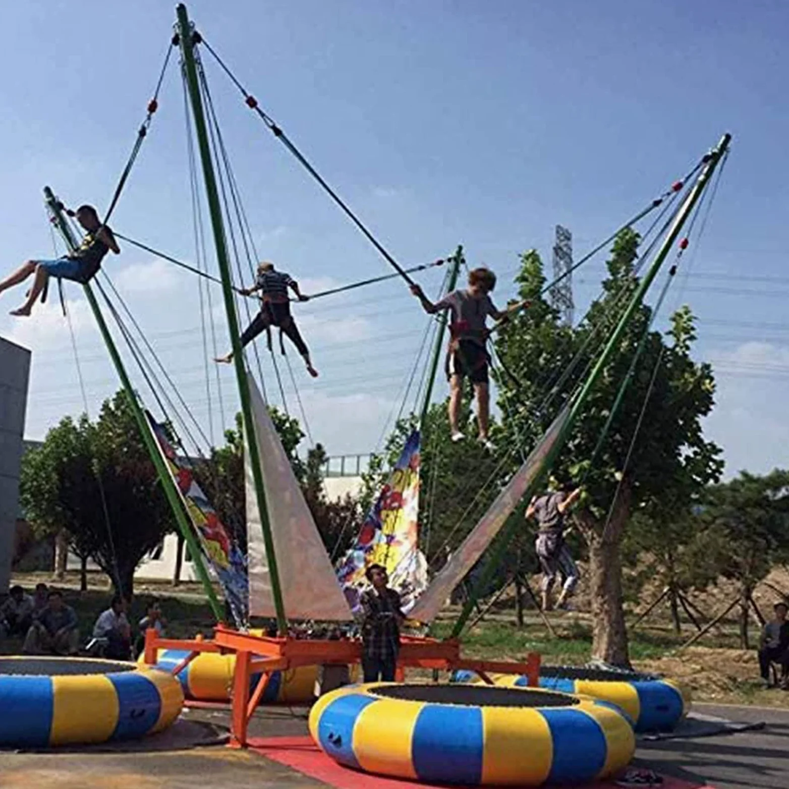 Almohadilla Repuesto para trampolín, arnés para trampolín Salto para niños y Adultos, protección elástica para Cintura y Cadera, cinturón Seguridad para trampolín, Columpio, cinturón Seguridad medi