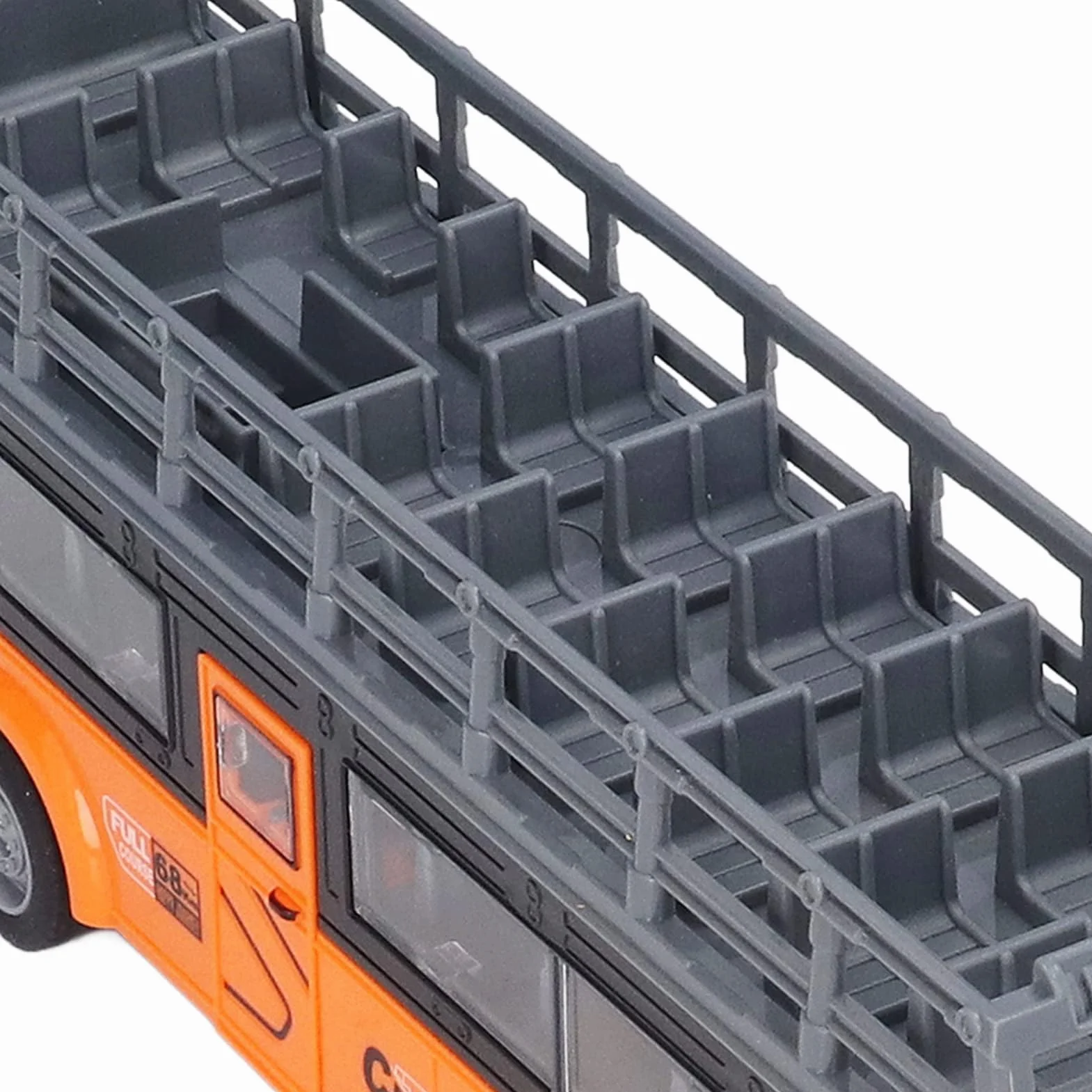 Alomejor Control remoto Autobús de dos pisos Detalles finos Autobús RC de 4 canales Puertas de apertura segura para juguetes(QH204 9 Sightseeing Bus)