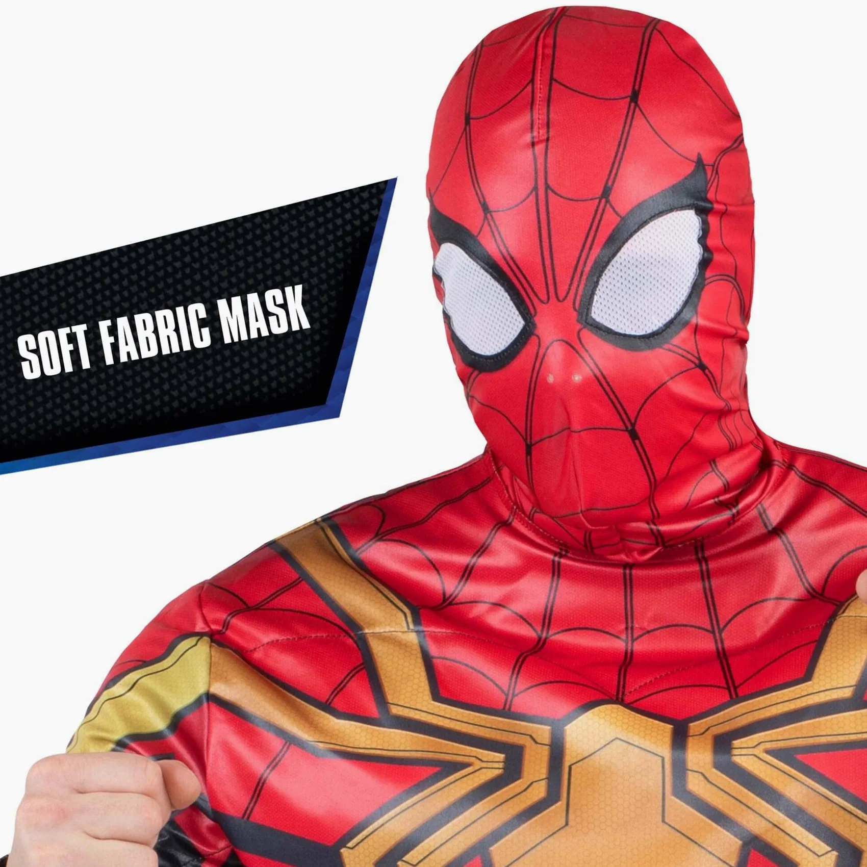 Marvel - Disfraz de Spider-Man de lujo para adultos, disfraz de superhéroe de Spiderman para Halloween, con licencia oficial