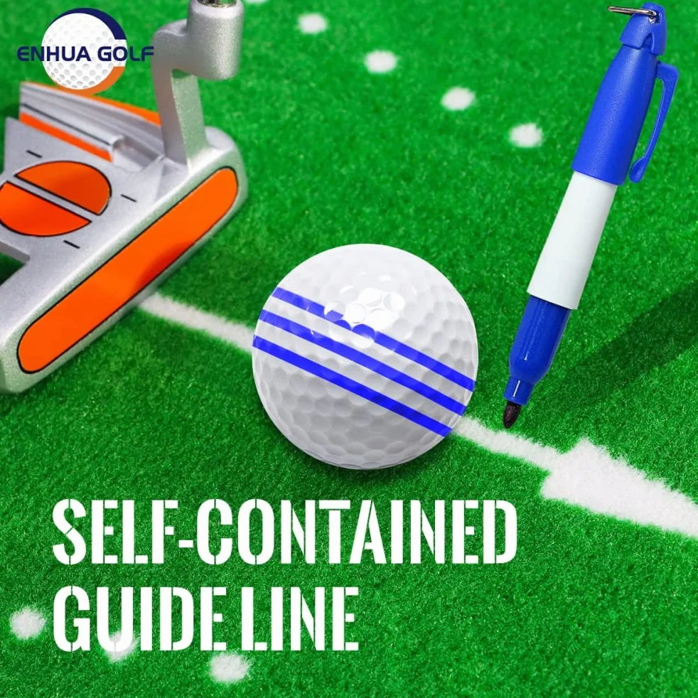 RiToEasysports Marcador de Pelota de Golf 12 Piezas Kit de Alineación Plantilla de Revestimiento