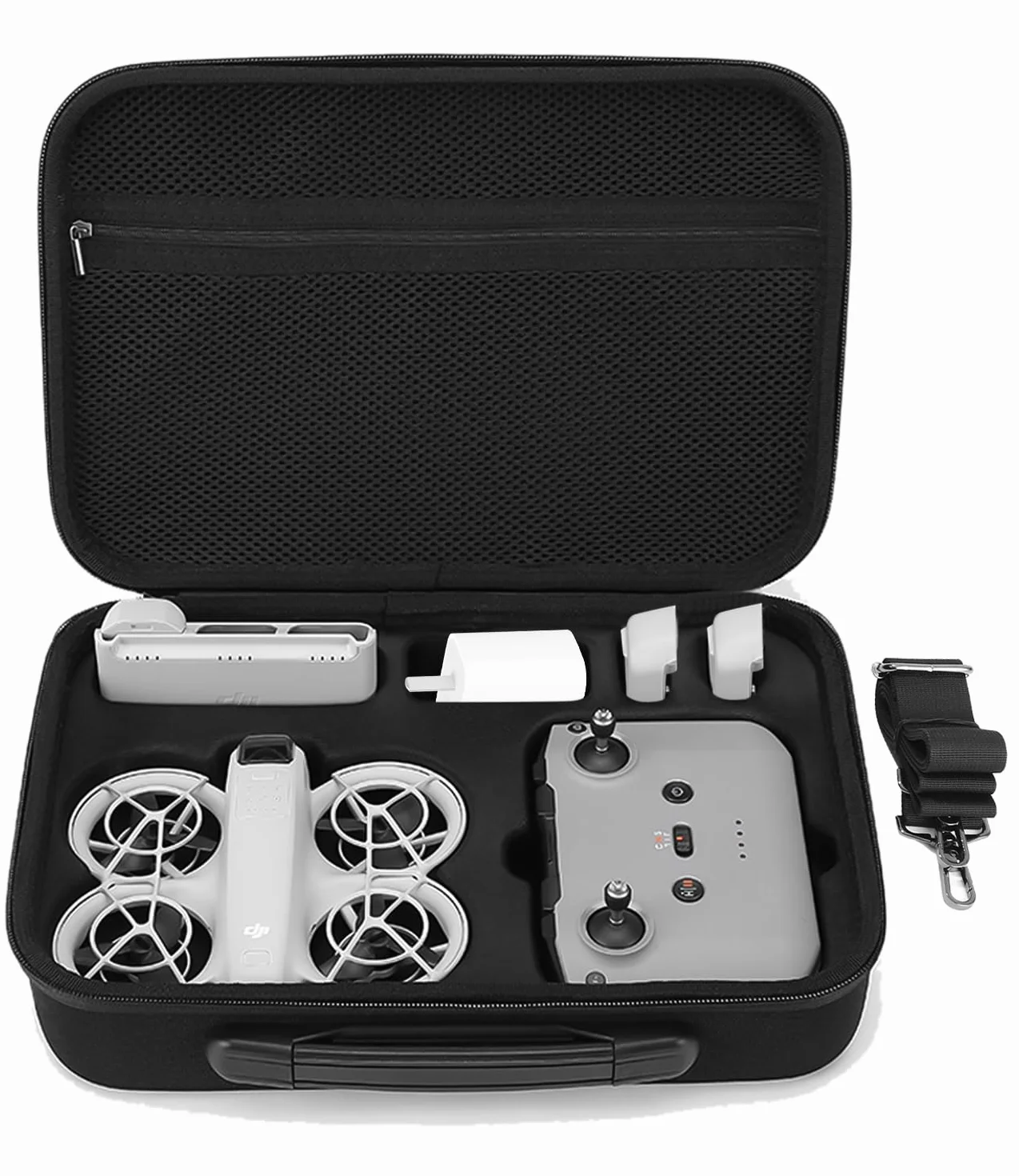 Estuche rígido protectora para DJI Neo Drone, Controlador y Accesorios, Negro