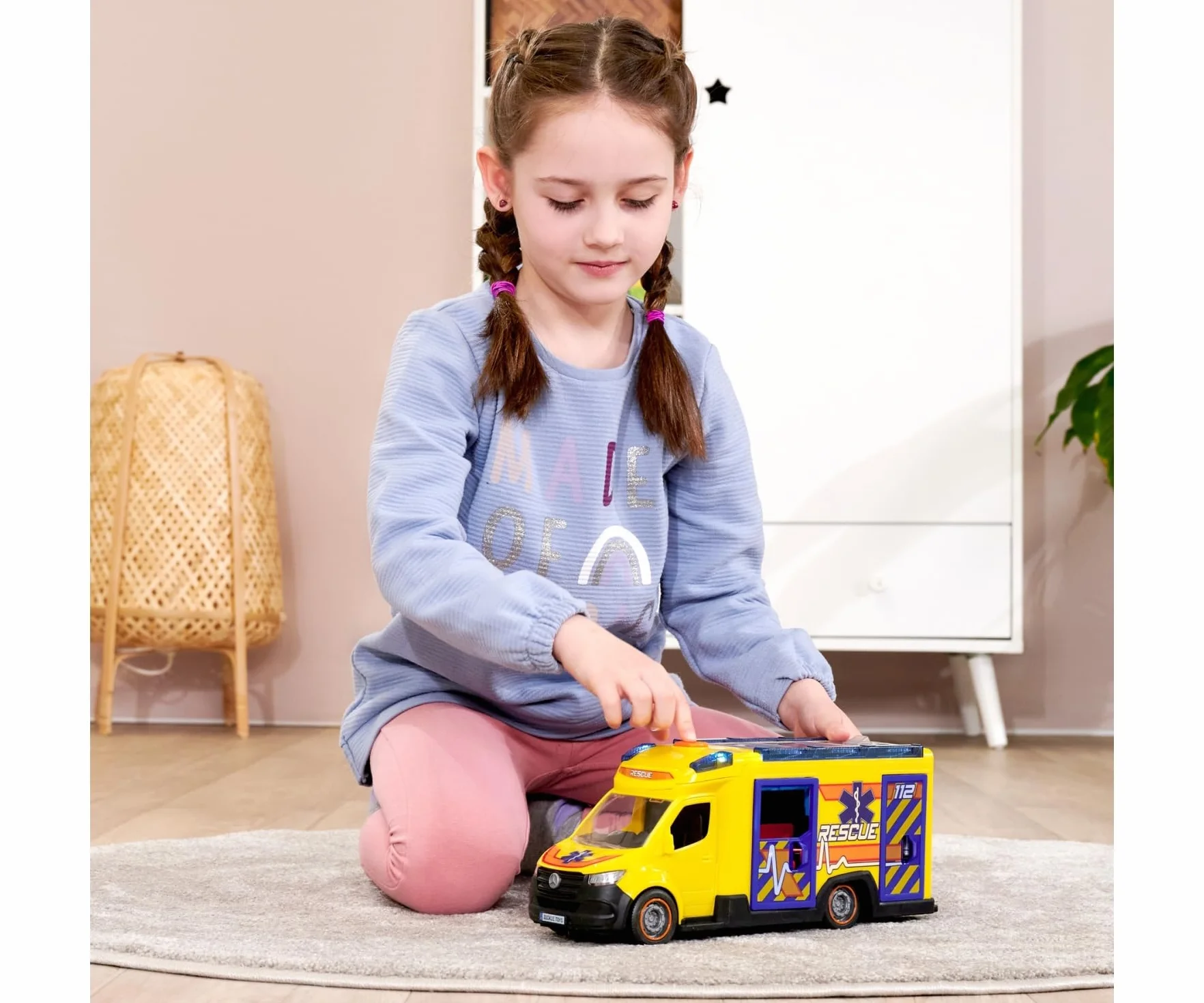Dickie Toys - Sprinter DE Ambulancia DE Fuego Y Rescate