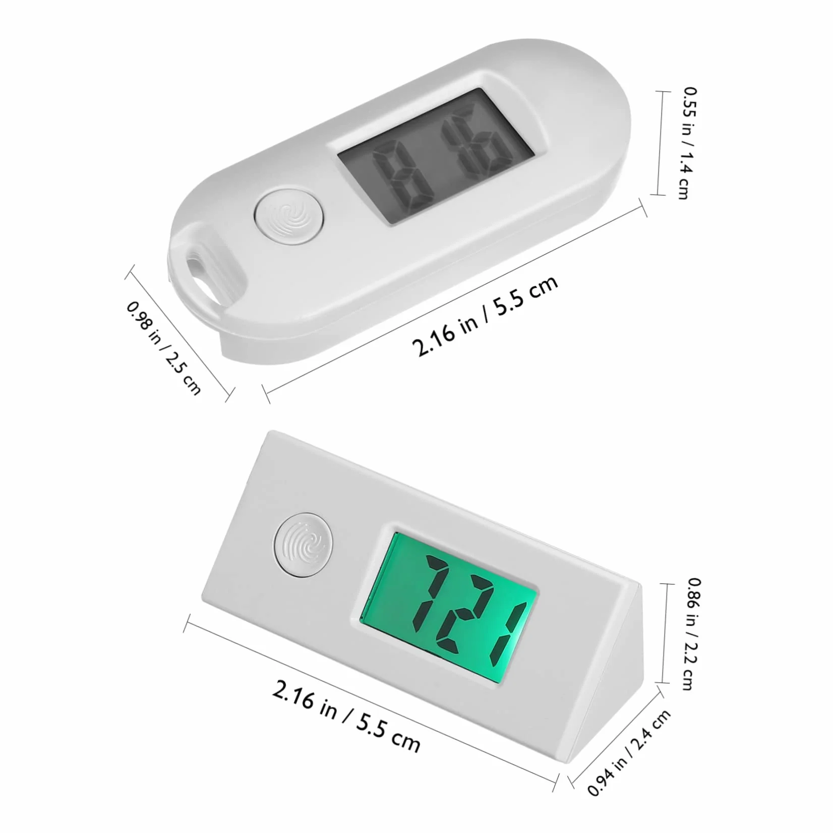 LIFKOME Reloj de Bolsillo Digital Llavero, Plástico ABS, Portátil para Exámenes Médicos