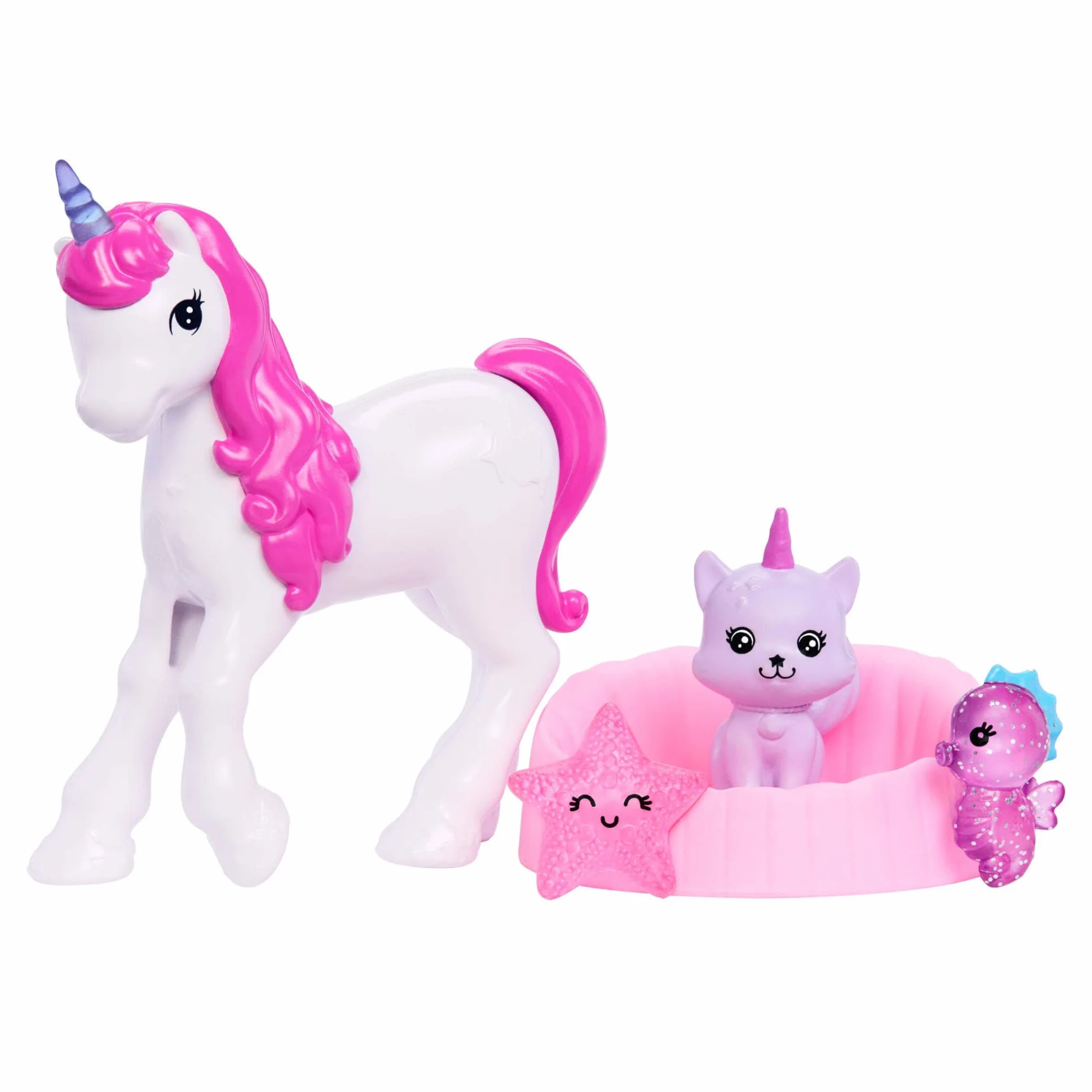 Barbie Calendario de Adviento con muñeca y 24 accesorios sorpresa de juguete, como un unicornio y mascotas, muñeca de moda que se convierte en sirena, hada y mucho más, JFL66
