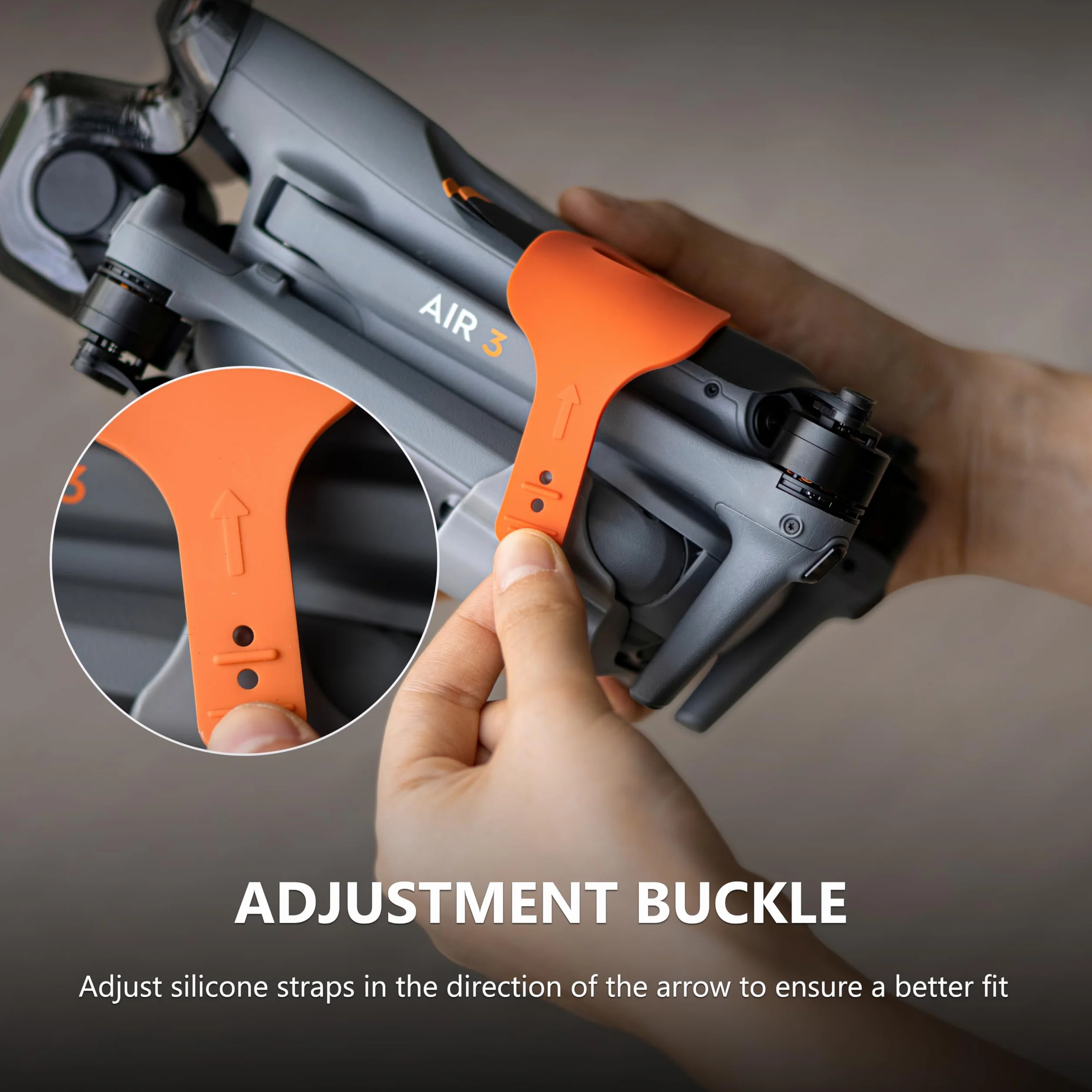 STARTRC Protección para accesorios DJI Air 3S/Air 3, fijador y soporte de hélice, protector actualizado (naranja)