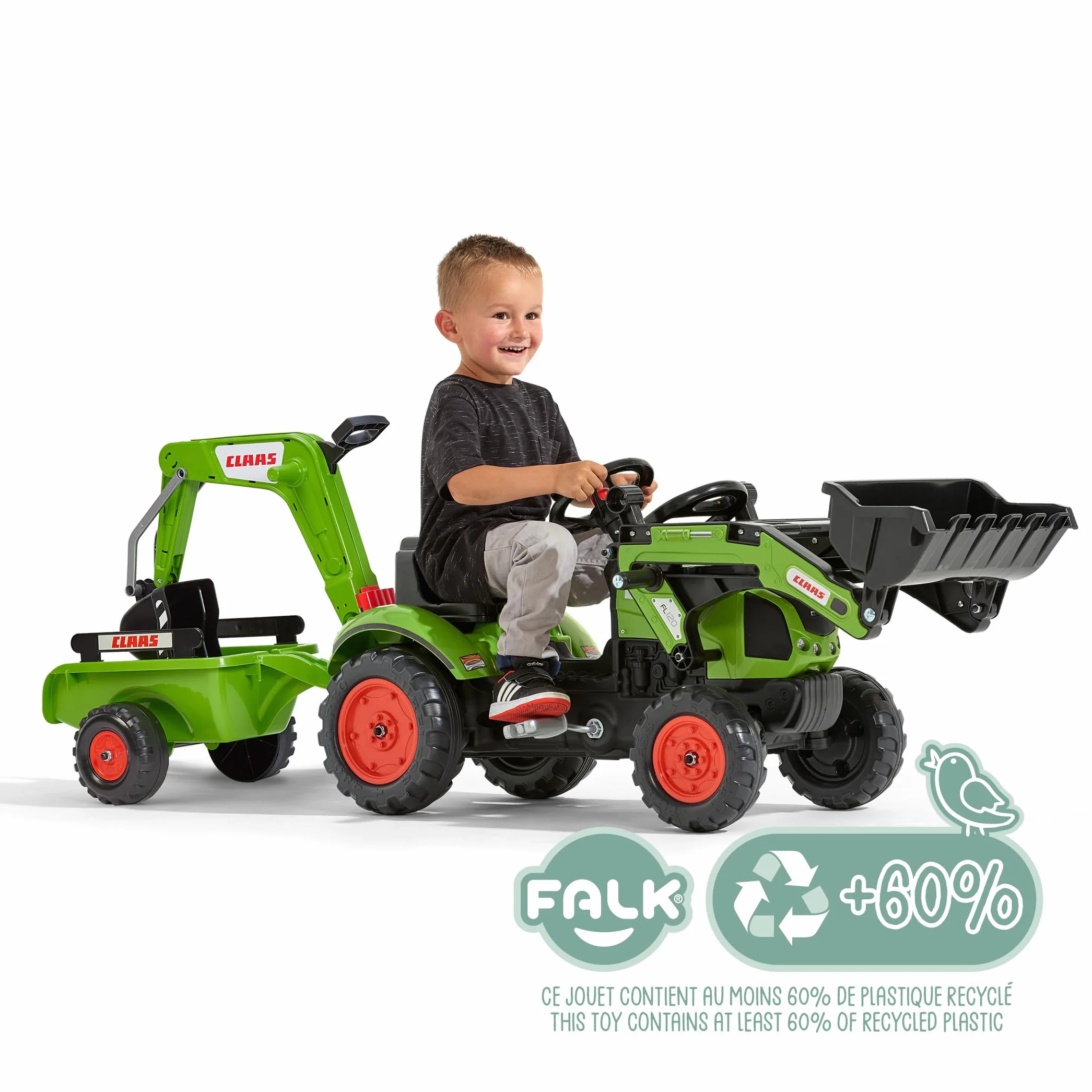 CLAAS Tractopelle a pedales Arion 410 avec excavatrice