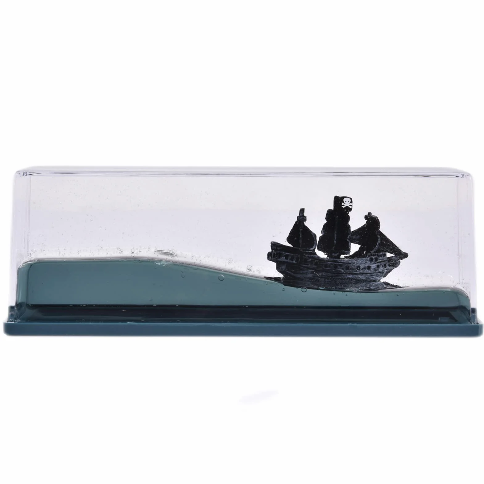 Botella Deriva líquido para cruceros Insumergible acrílico Barco Pirata Perla Negra Decoración hogar