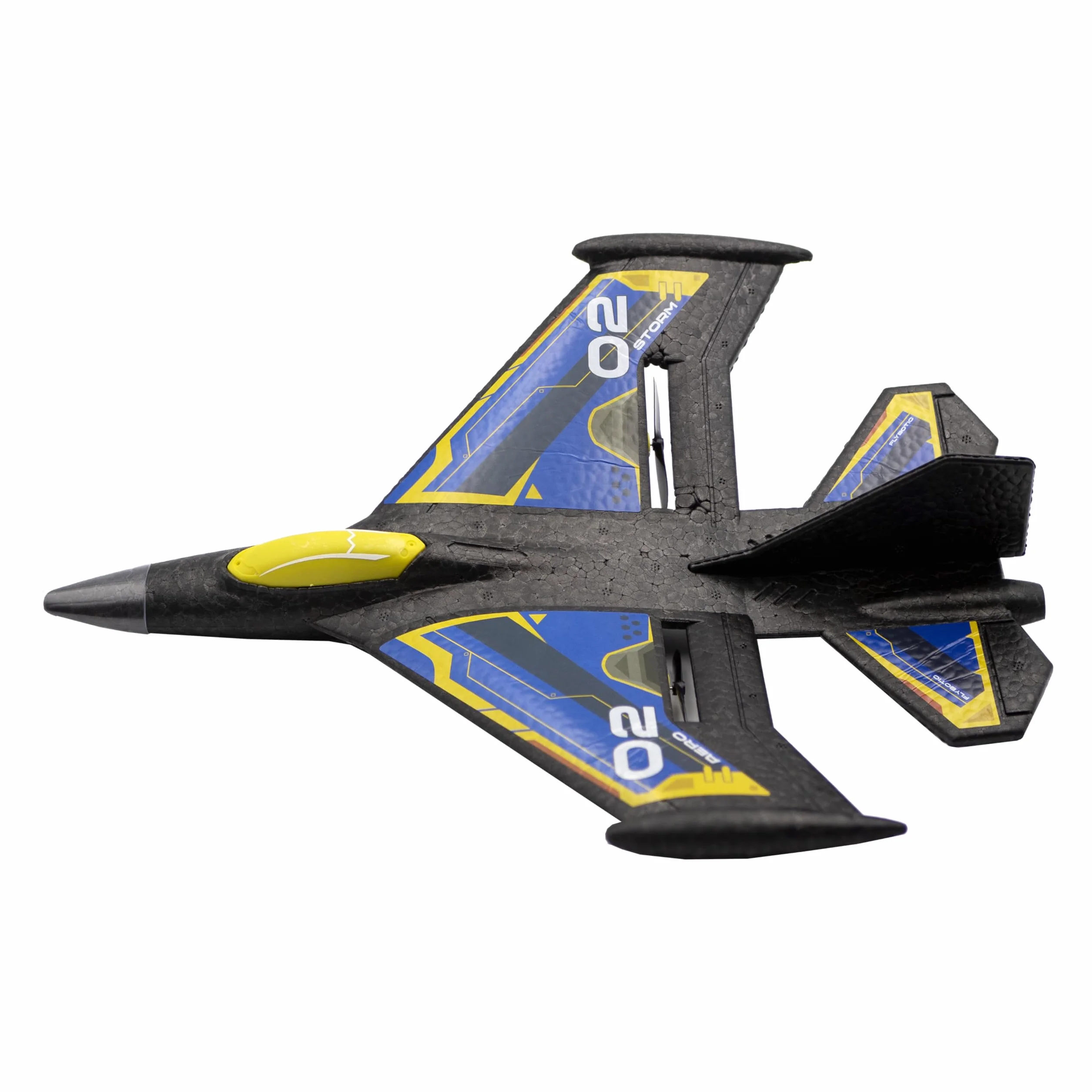 Silverlit- FLYBOTIC-Avión teledirigido Sonic Evo-azul-31cm, 85741, Estilo