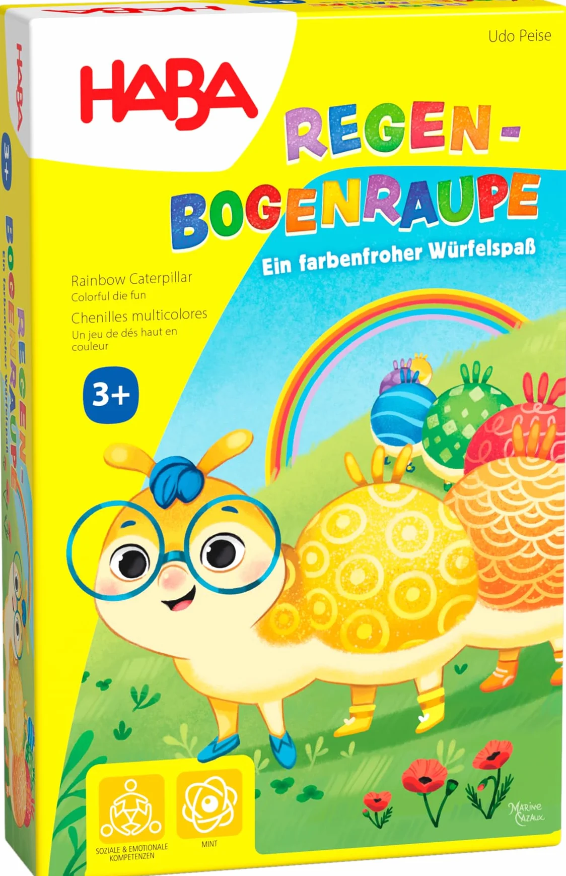 HABA 1306985001 Juego de Oruga Arco Iris, Multicolor