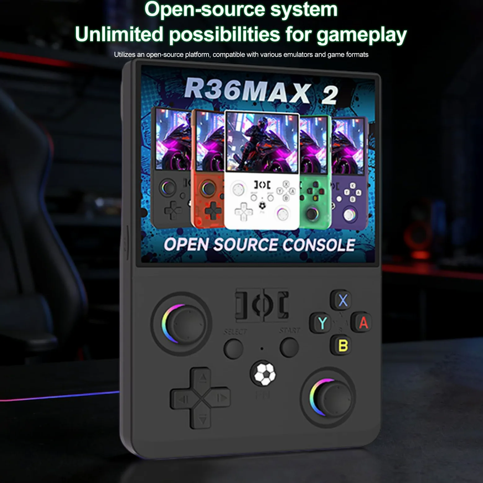 Consola de video retro portátil con pantalla IPS HD de 4.5 pulgadas, consola de juegos retro incorporada, batería de 4000 mAh, regalos para papá y marido