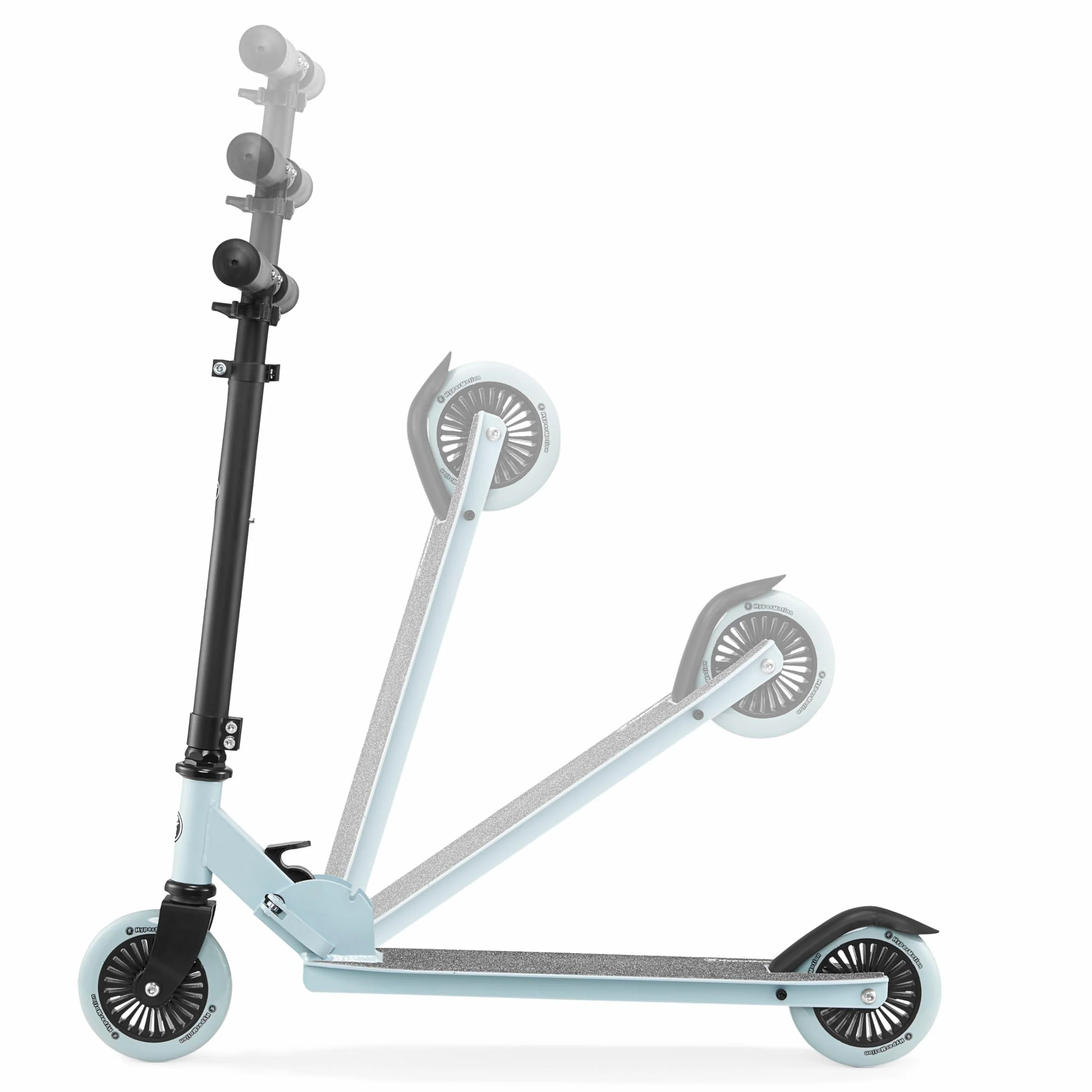 HyperMotion Plegable Patinete Niño Scooter Ligero 3-8 Años Volante Ajustable Ruedas 125mm ABEC7 Antideslizante Carga Máxima 40 kg