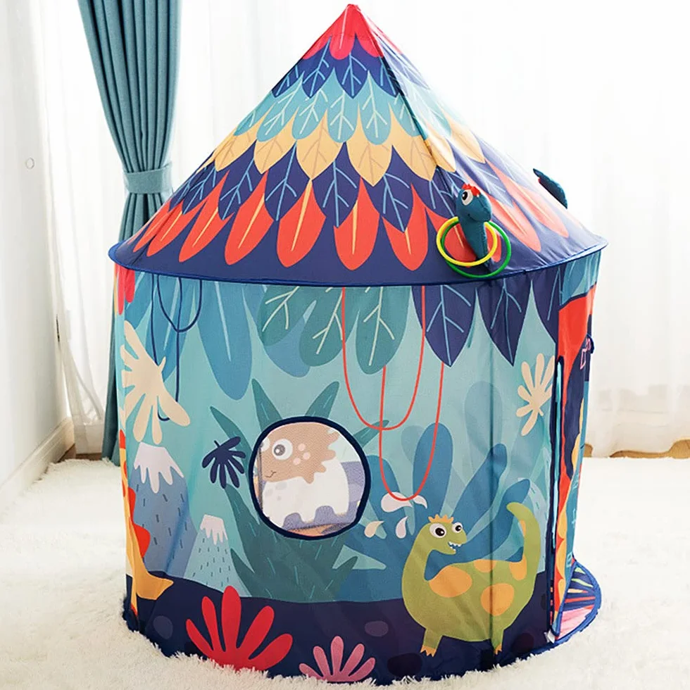 Tienda de campaña de Dinosaurios,Tienda campaña Infantil,cabaña Infantil de de dragón para niños, Casitas de Tela en Interiores y Exteriores