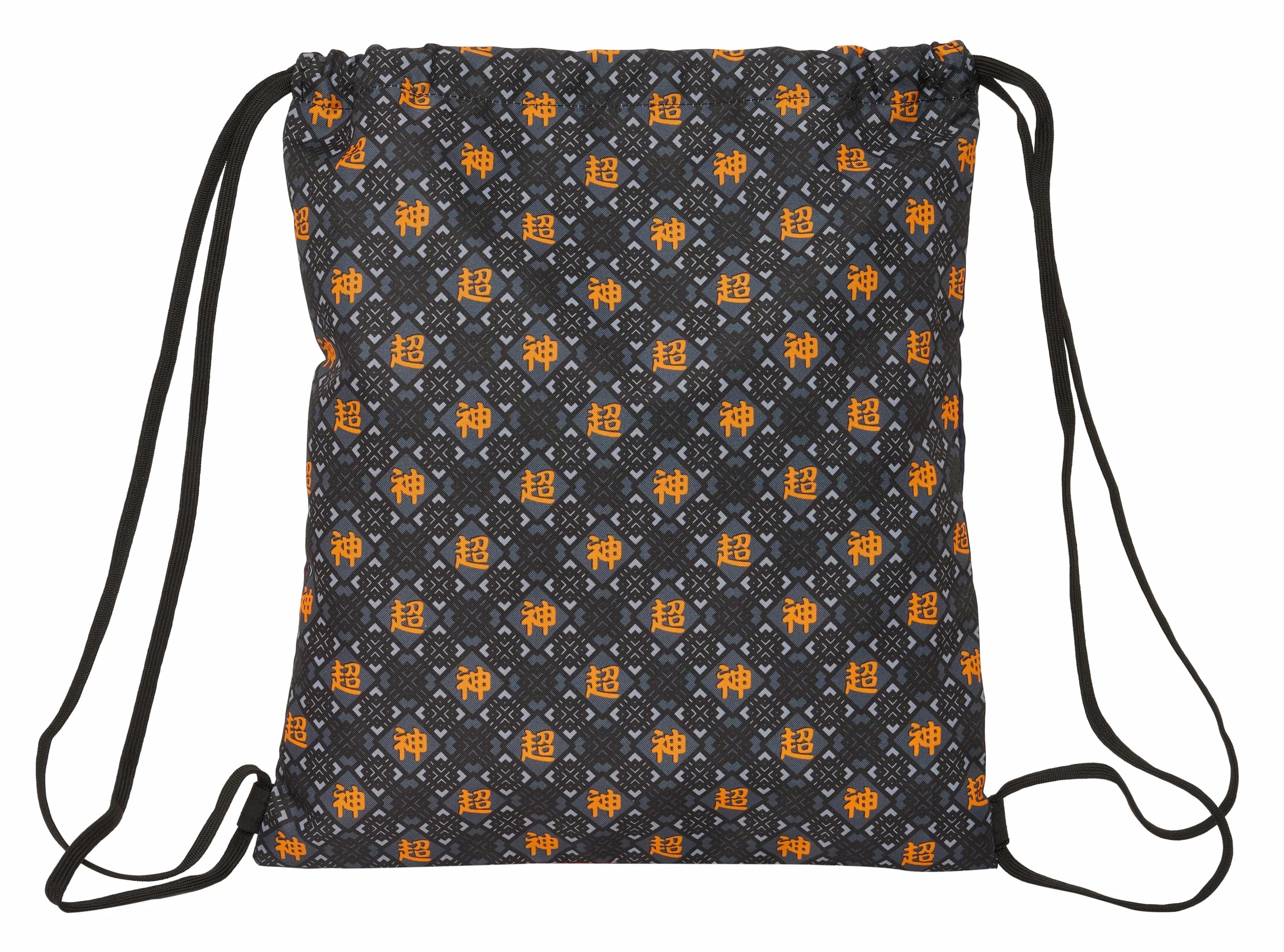 DRAGON BALL Mochila Saco Plano Grande 35x40 cm Negro
