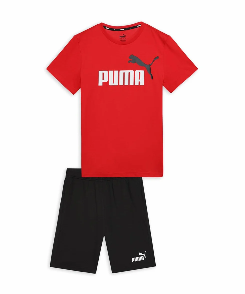 PUMA Minicats Ess Tee And Shorts Set Infantil Unisex