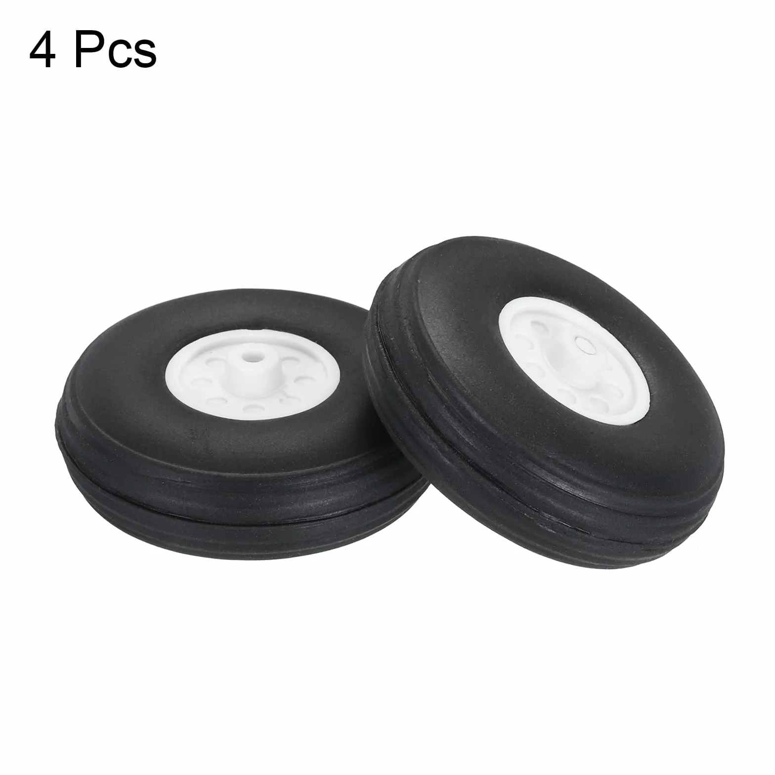 QUARKZMAN Ruedas para Avión RC 1.97" OD Ruedas de Espuma de PU para Avión RC Rueda de Cola de Neumático de Espuma para Avión RC Repuesto para Modelo de Avión RC DIY Paquete de 4