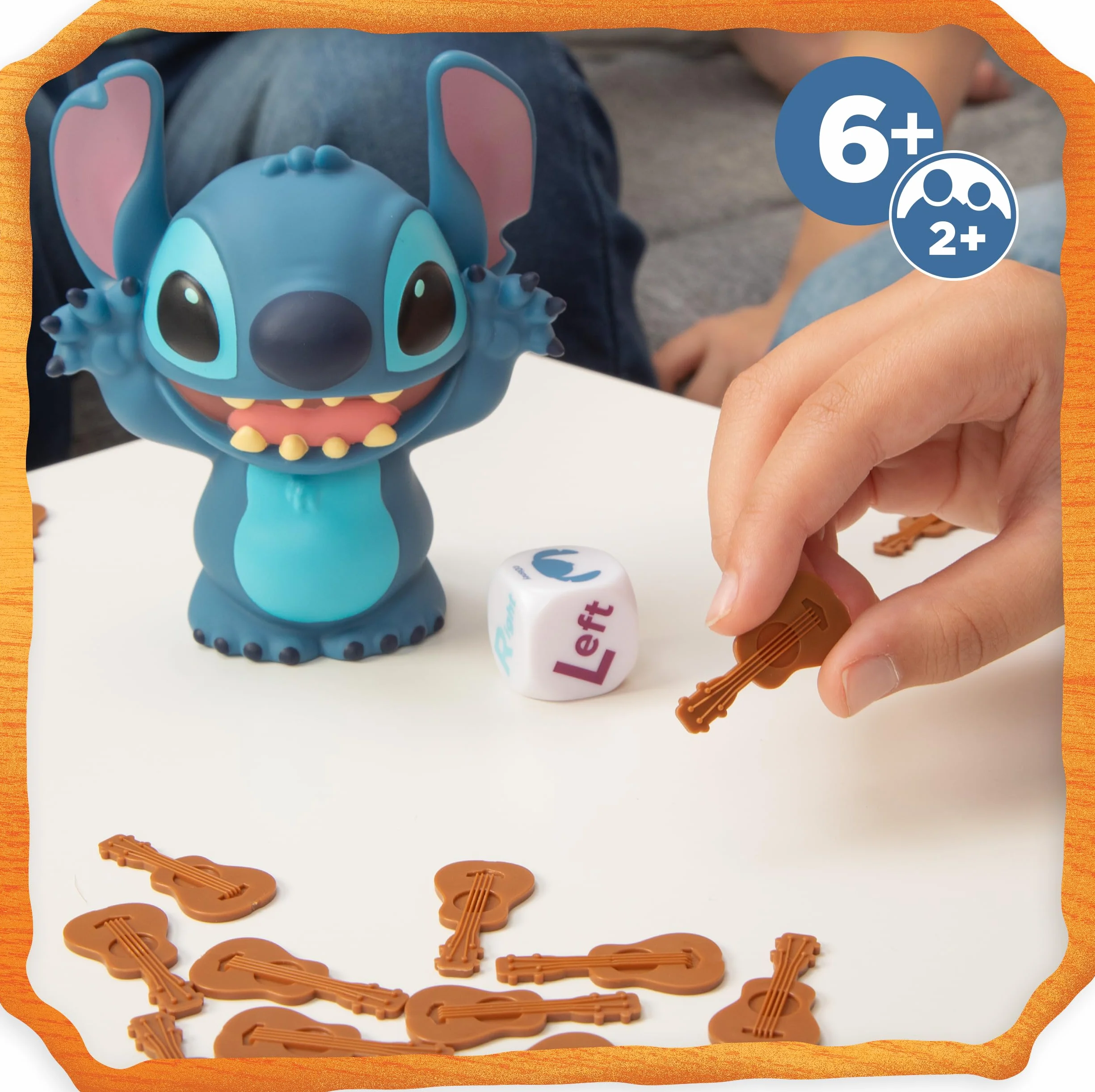 Goliath – Disney Laughing STITCH Game – Juego de Mesa Divertido para Niños 6+ Años – Velocidad & Reflejos – Stitch Electrónico con Sonidos, Dado y Fichas – Para Familia– 2+ Jugadores – Pilas Incluidas