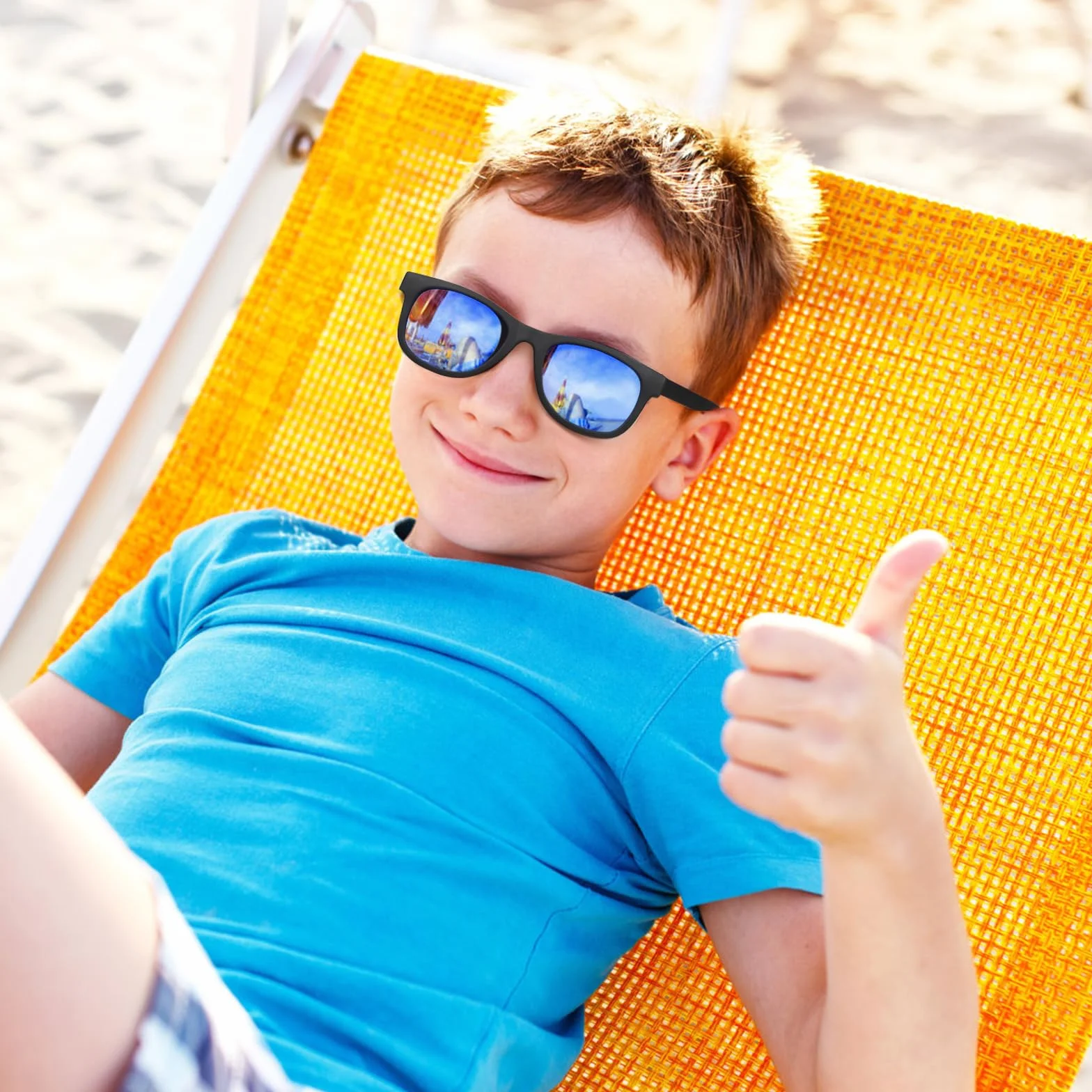 Gafas de sol polarizadas UV400 para bebés niño niña protección rayos solares infantiles 2-7 años