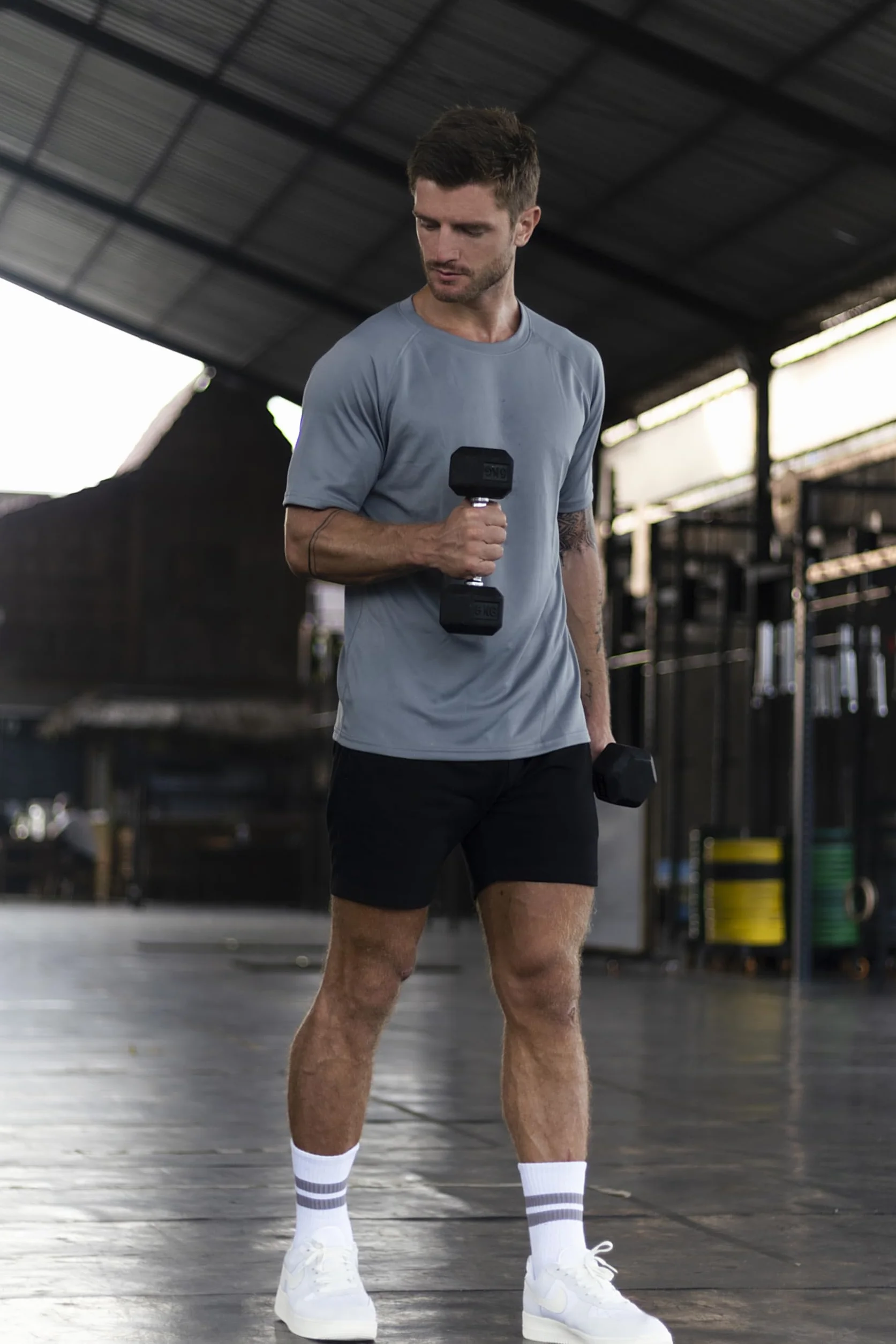 Cimic Camiseta Deporte Hombre Manga Corta Secado Rápido Respirable Running Gimnasio