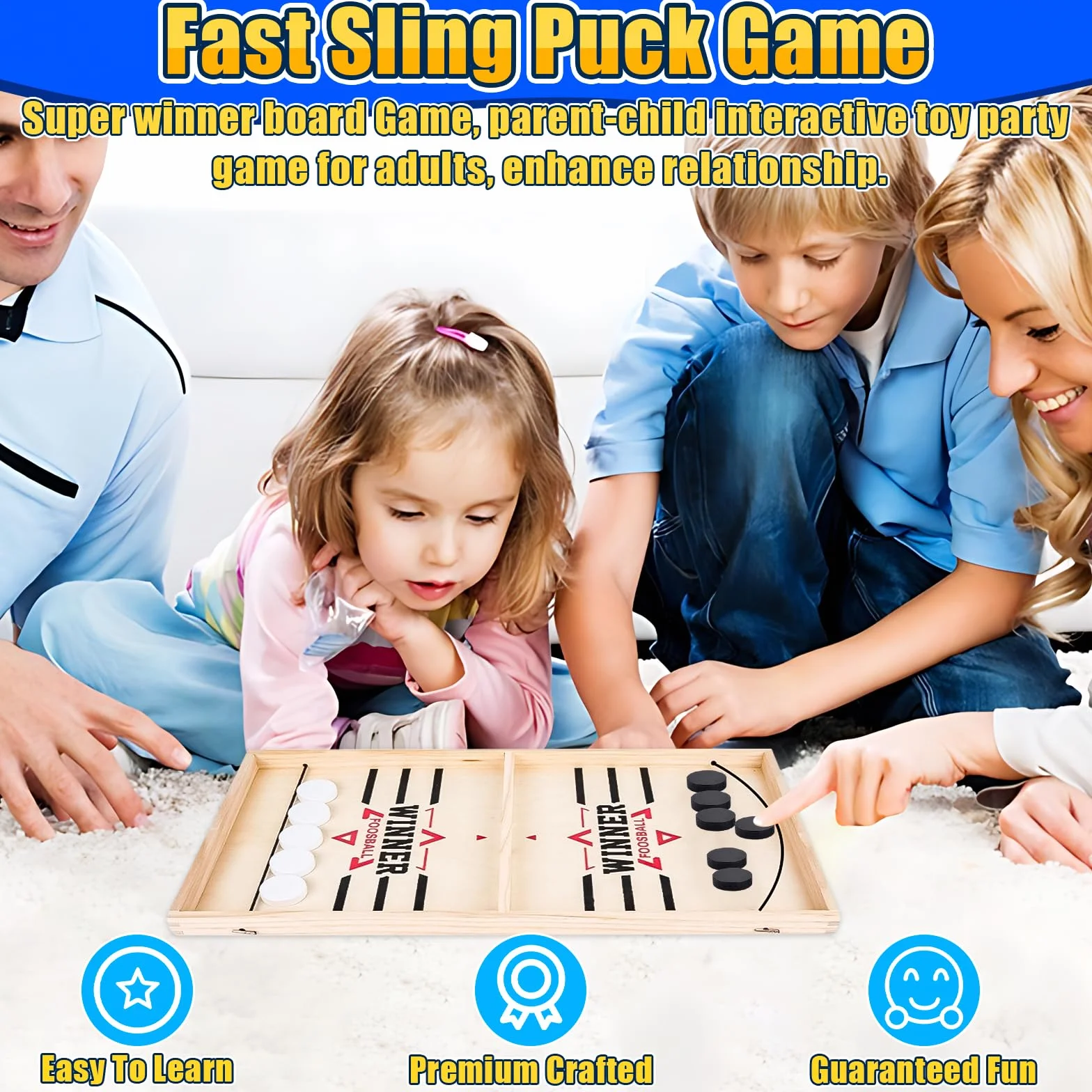 Juego De Mesa De Hockey, Juego RáPido De Disco De Honda, Juego De Hockey De Escritorio, Adecuado para La InteraccióN Entre Padres E Hijos, Actividades De ReunióN Familiar